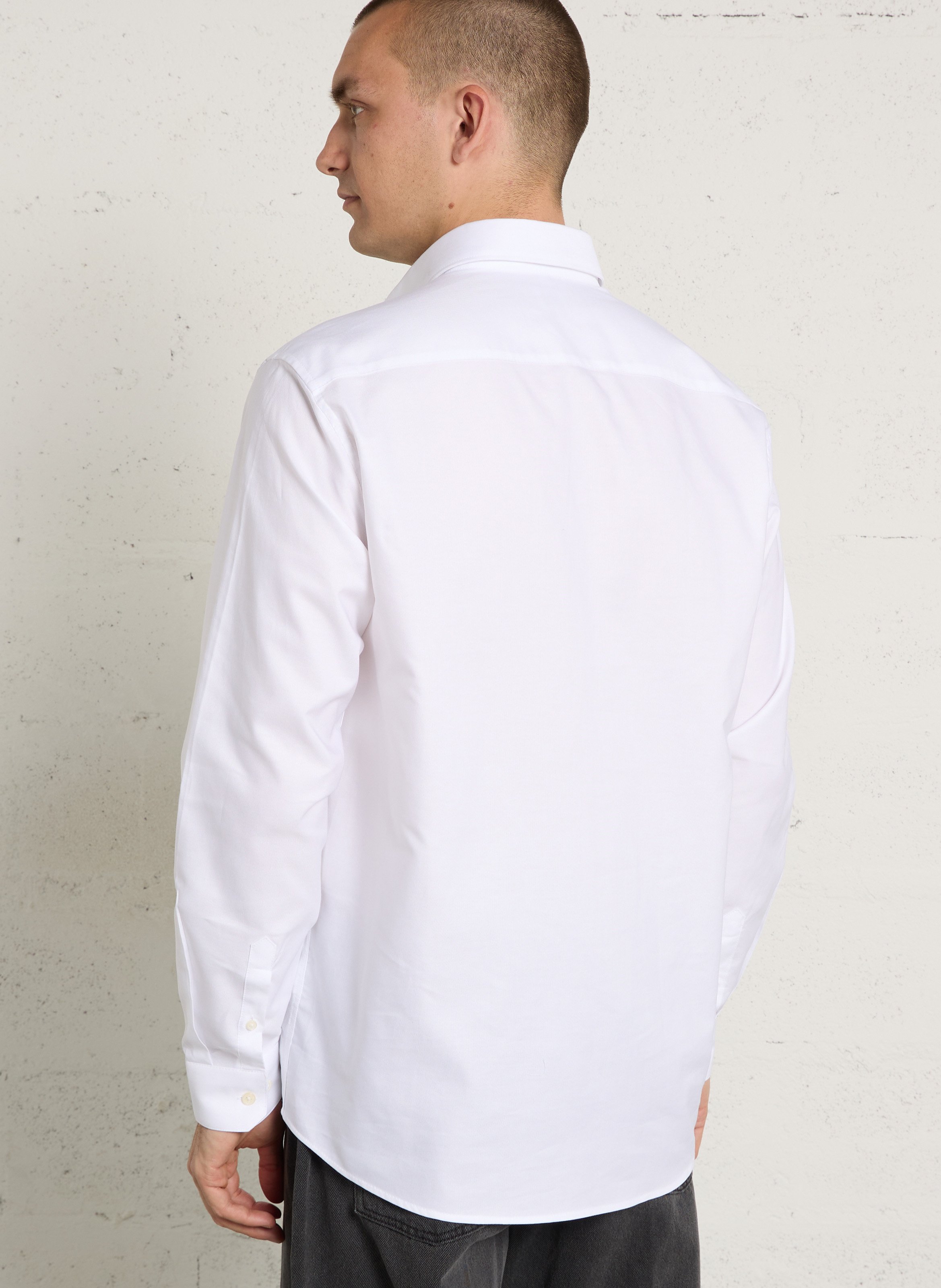 Chemise droite en coton AU PRINTEMPS PARIS Blanc