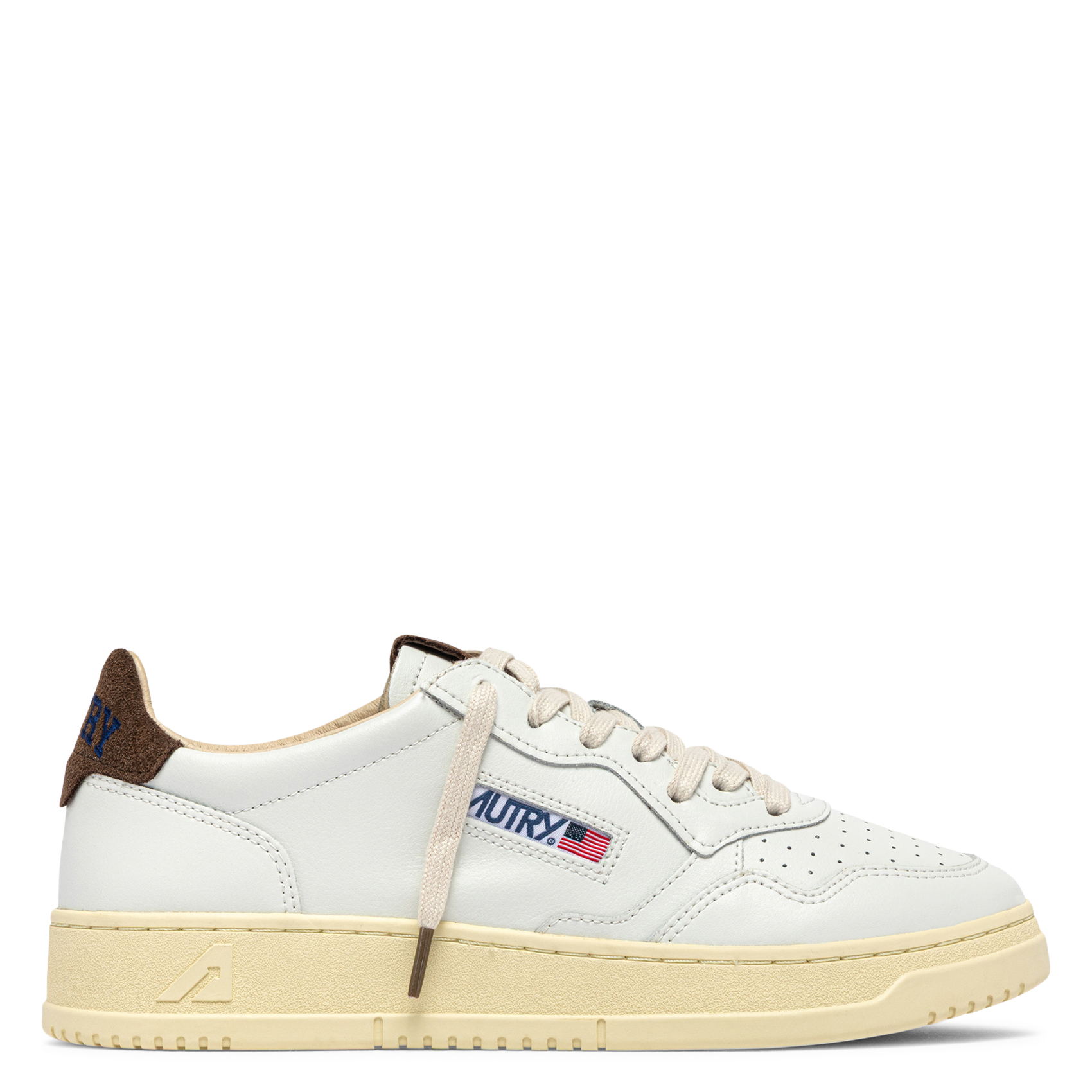 Niedrige Sneaker aus Leder-Mix MEDALIST Lea-suecolleg wht-chocochip