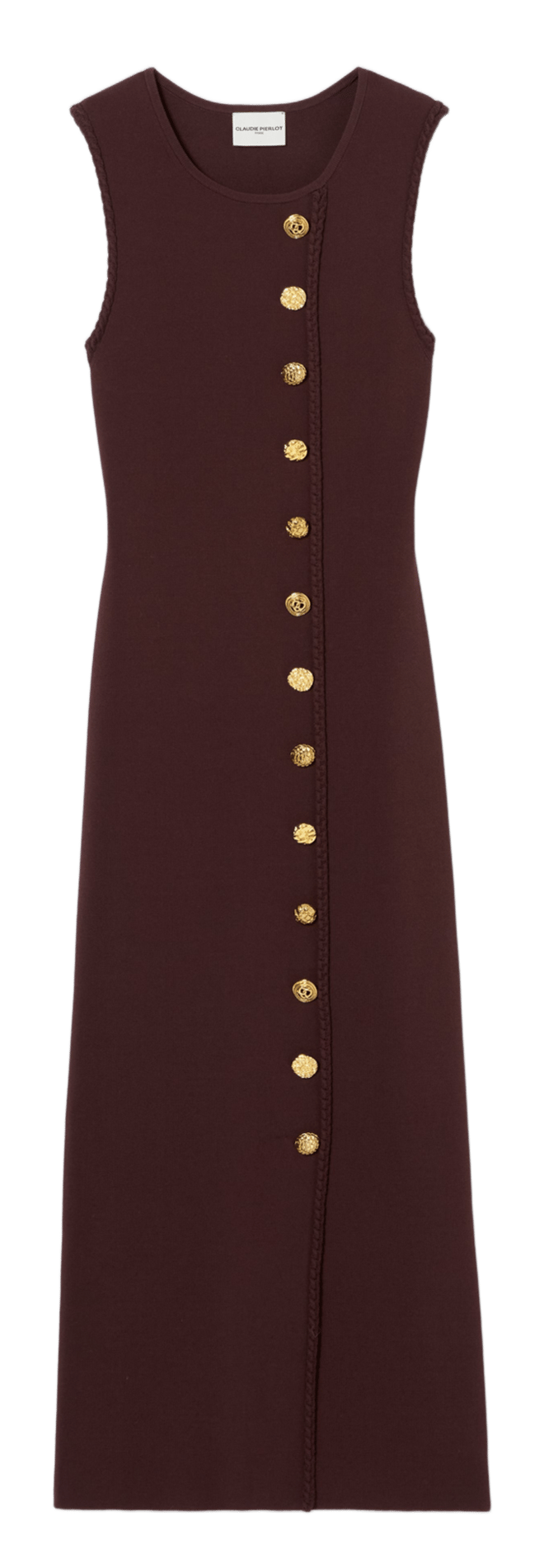 Long fitted dress CLAUDIE PIERLOT Brown