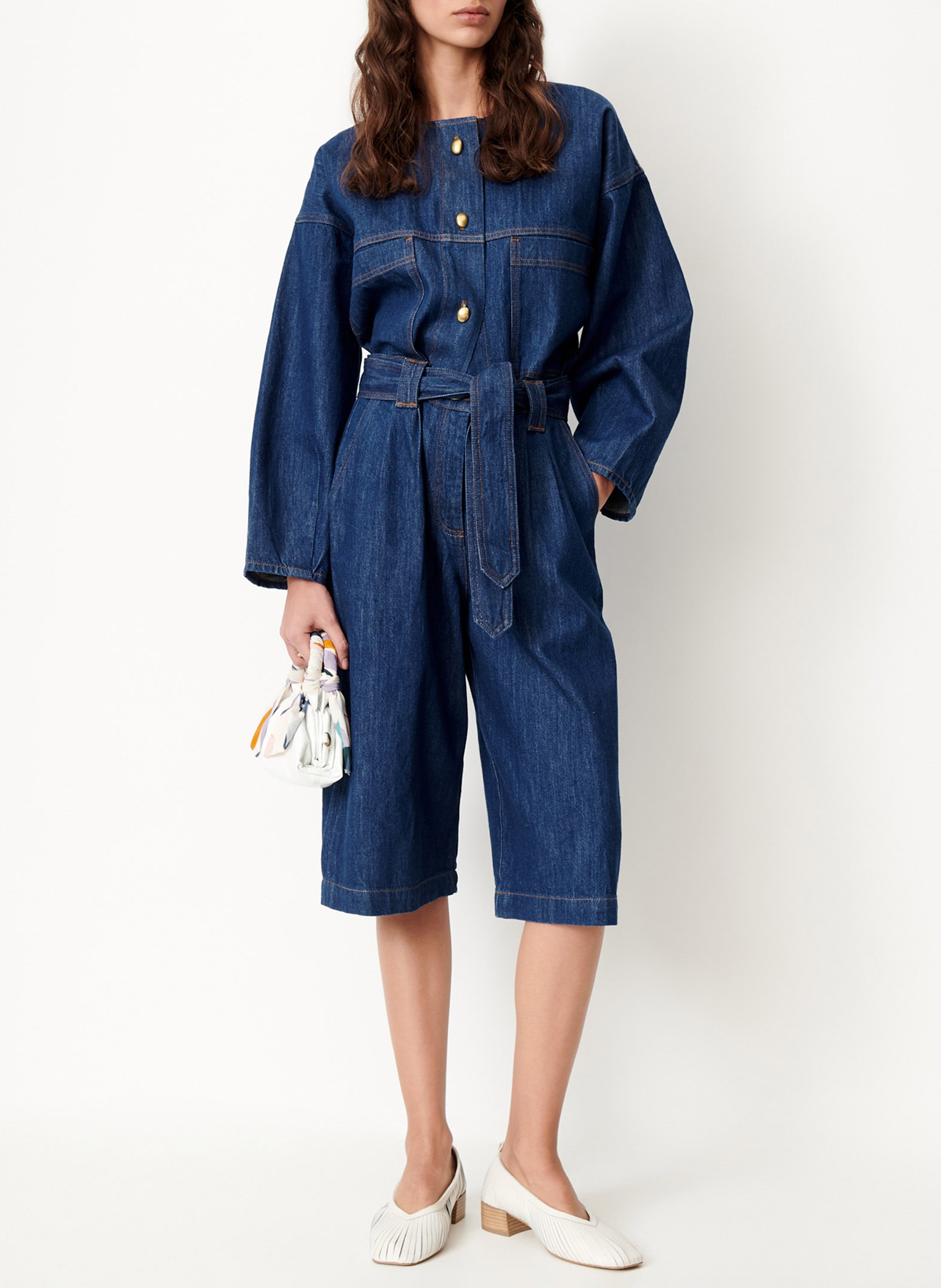 Veste courte en coton SESSUN Bleu