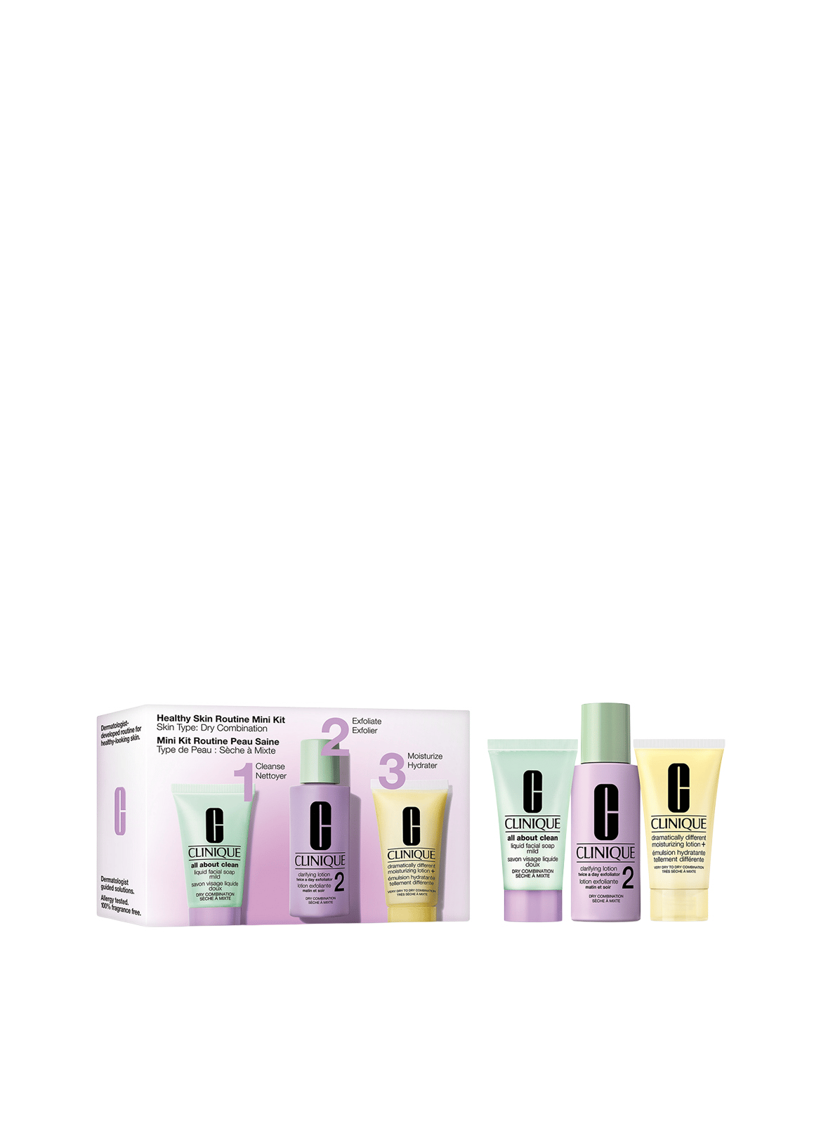 Basis 3-Stappen Huidverzorgingsset™ - Droge tot gemengde huid CLINIQUE No color