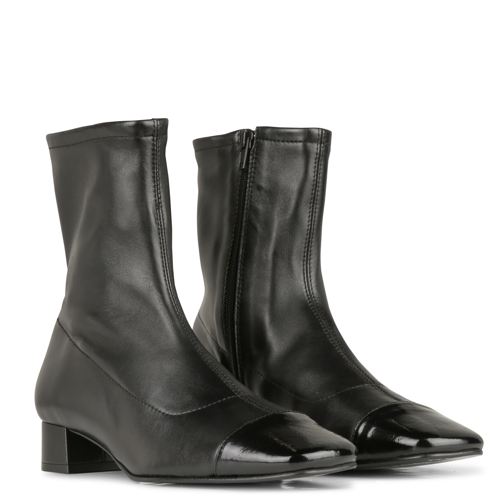 Bottines en cuir AUGUSTA Noir