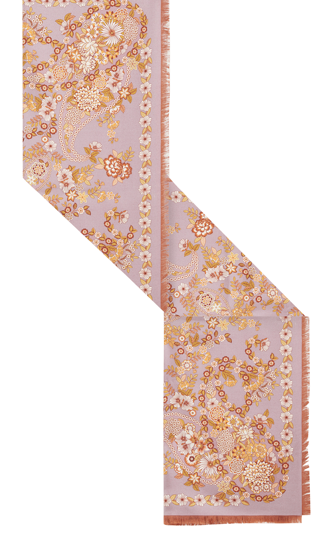 Foulard imprimé en soie GERARD DAREL Rose