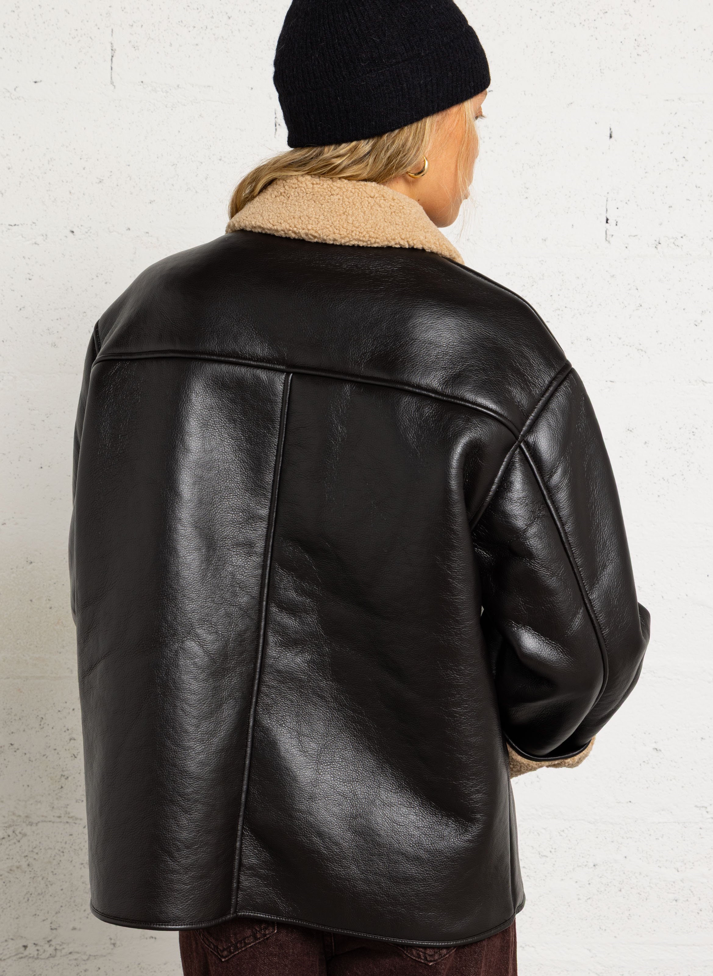 Weite Wendemantel DES PETITS HAUTS Braun