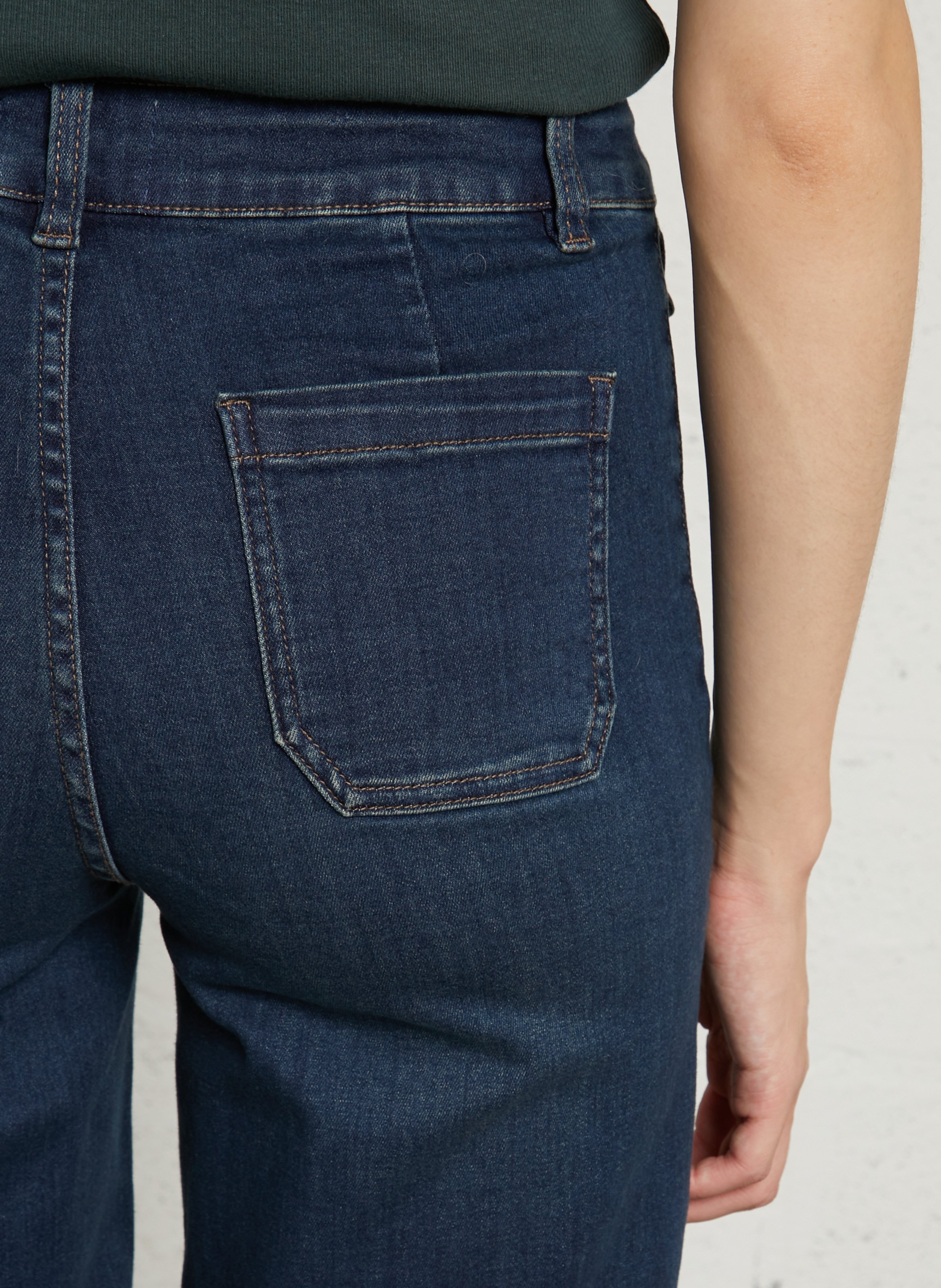 Jean flare en coton mélangé MAISON 123 Bleu