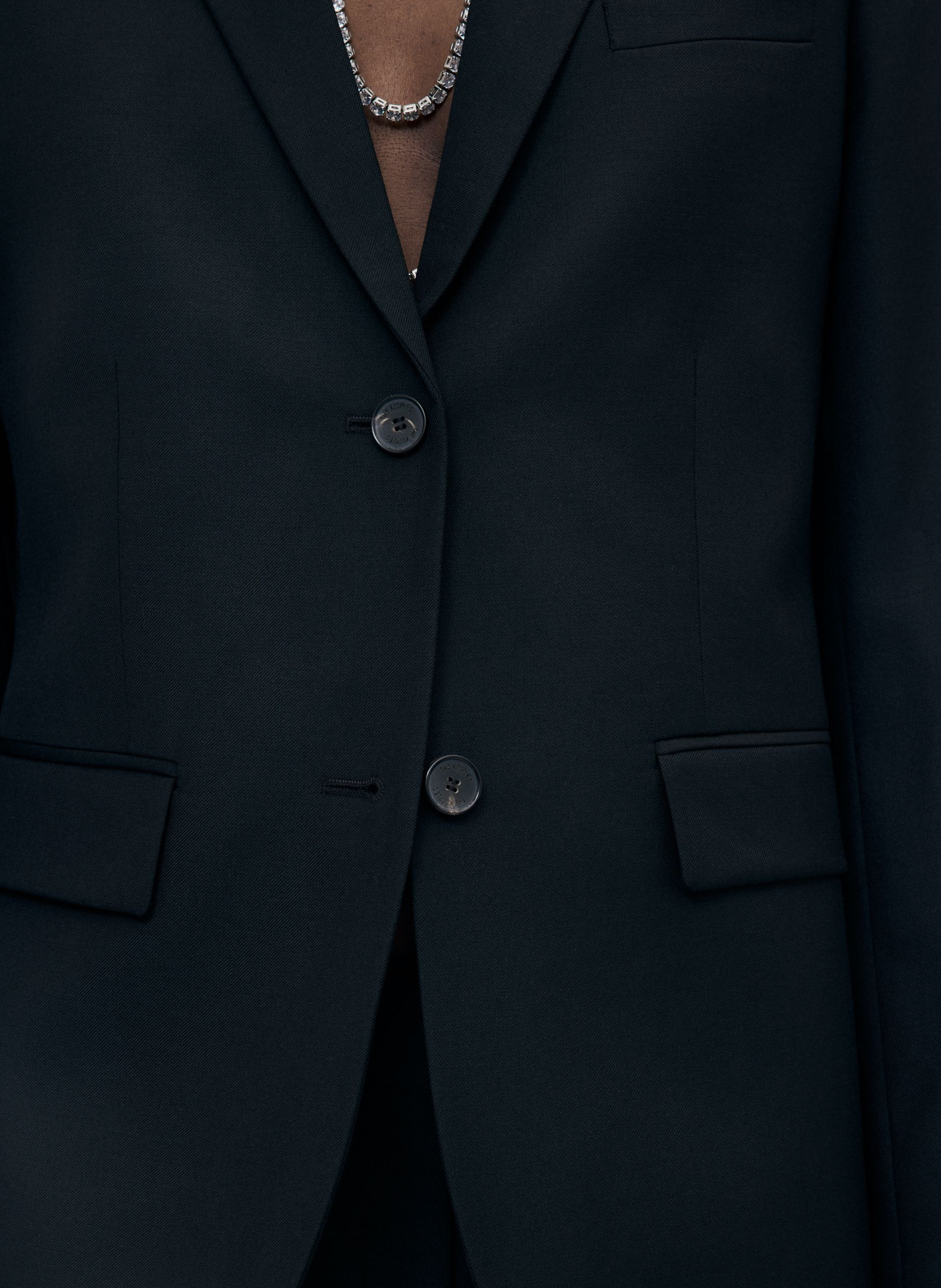 Fitted wool suit jacket THE KOOPLES Black