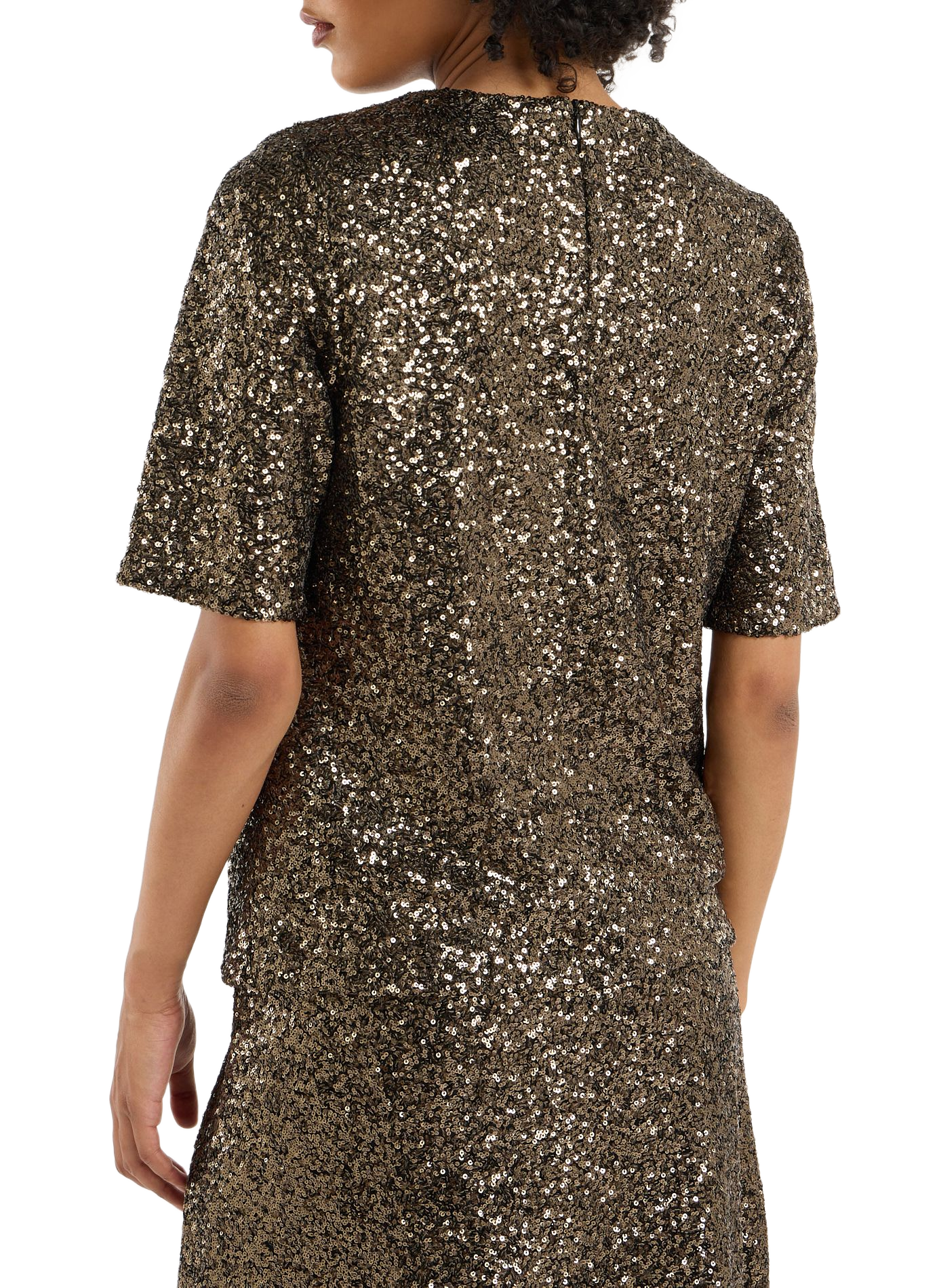 Sequin top SAISON 1865 Khaki