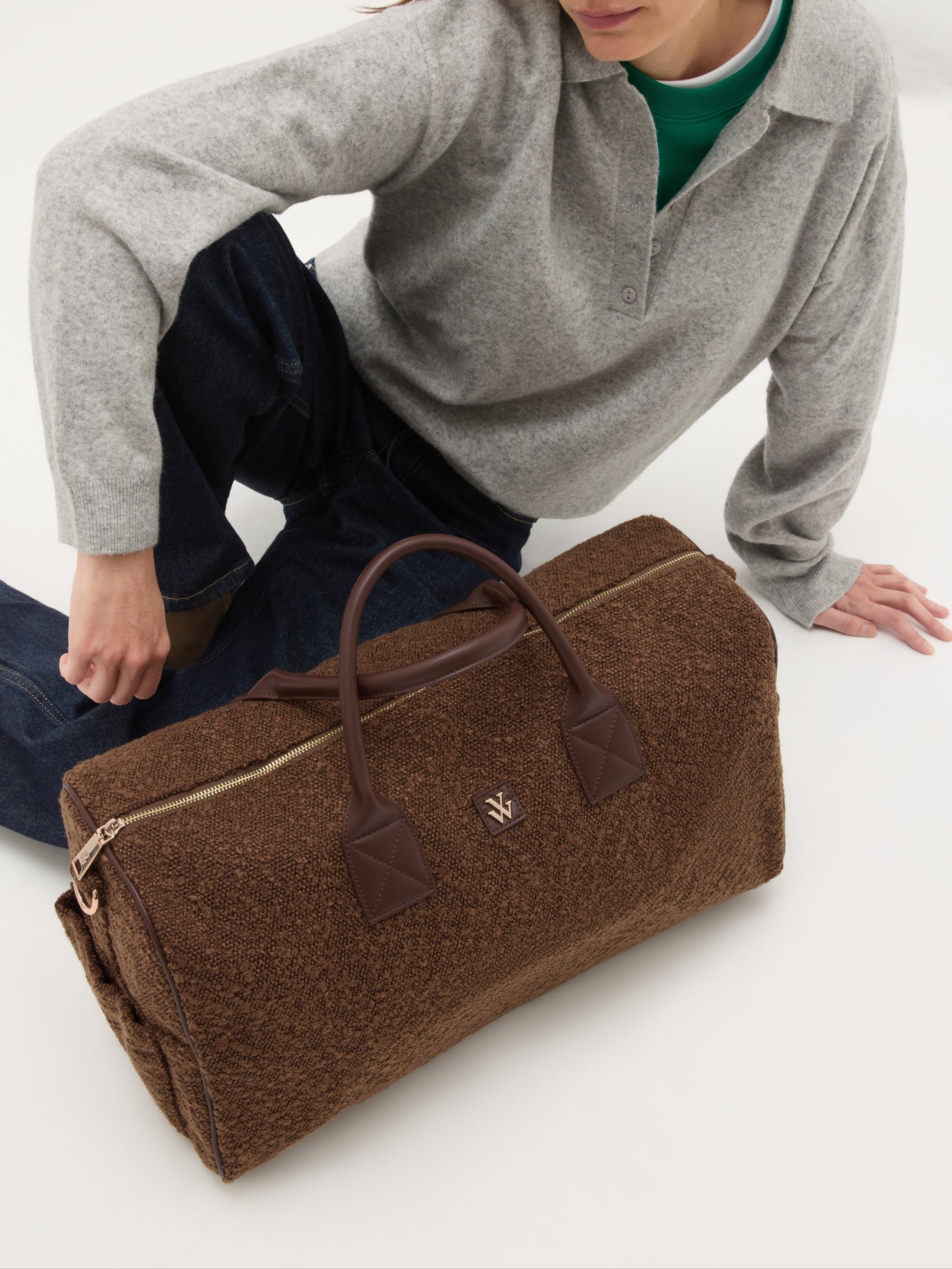 Travel bag with handles VANESSA WU Brown
