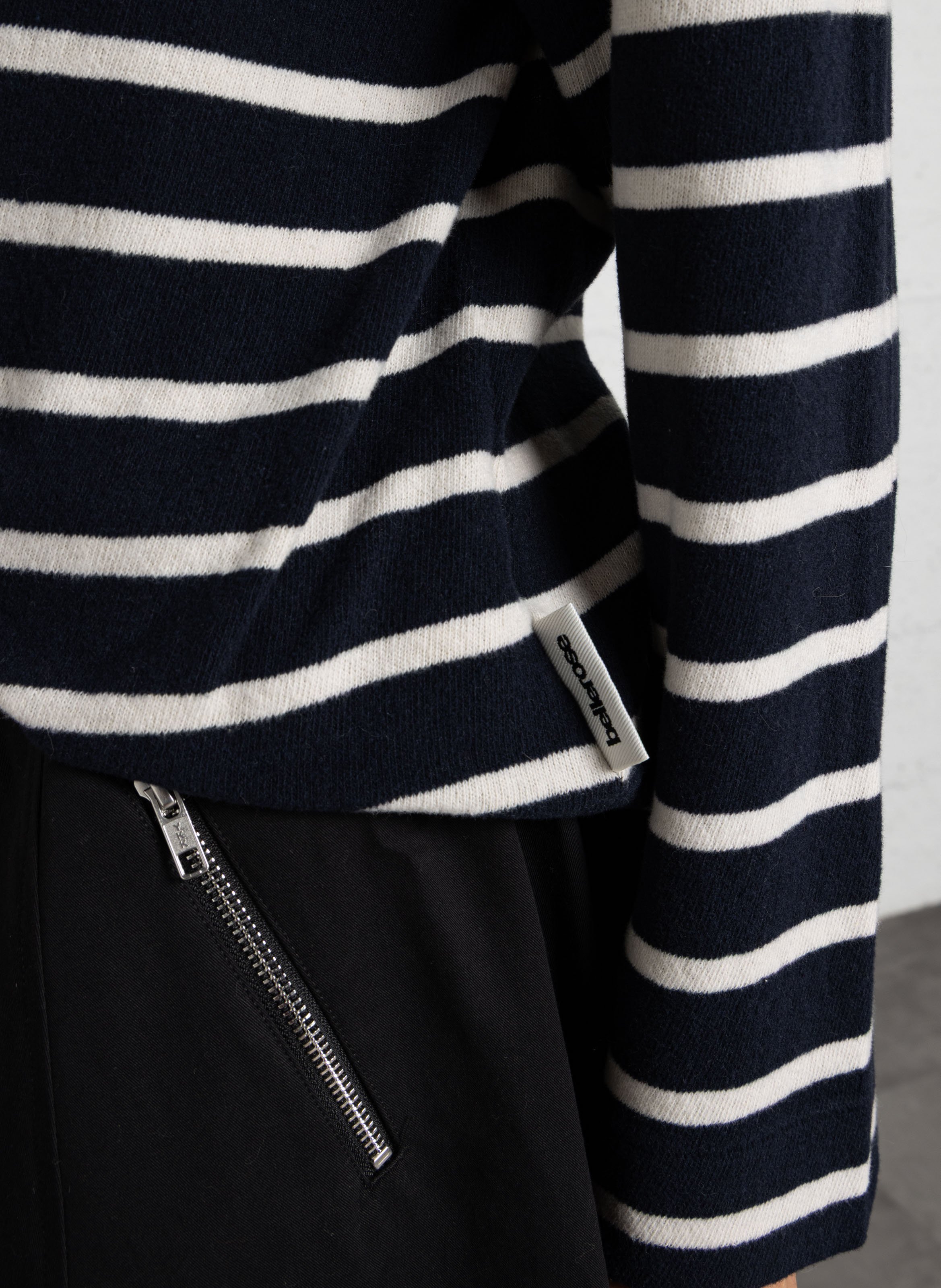 Gestreifter Oversized-Pullover aus Baumwollmischung BELLEROSE Mehrfarbig
