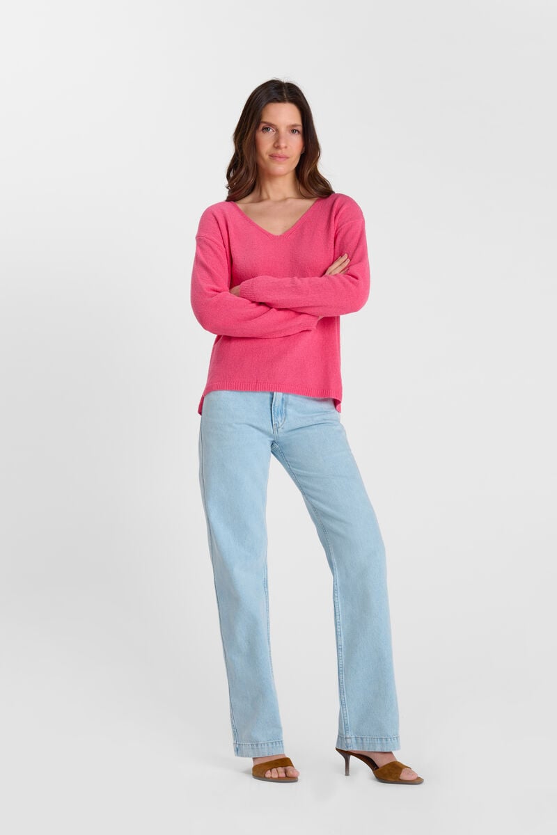 V-neck sweater LE TEMPS DES CERISES Pink
