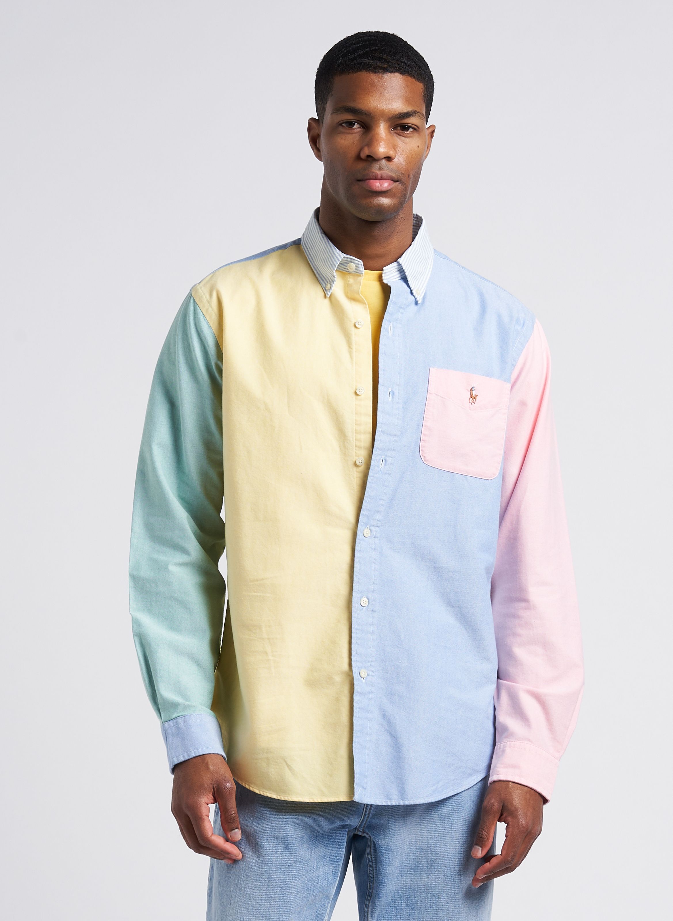 Polo multi colored cheap button down