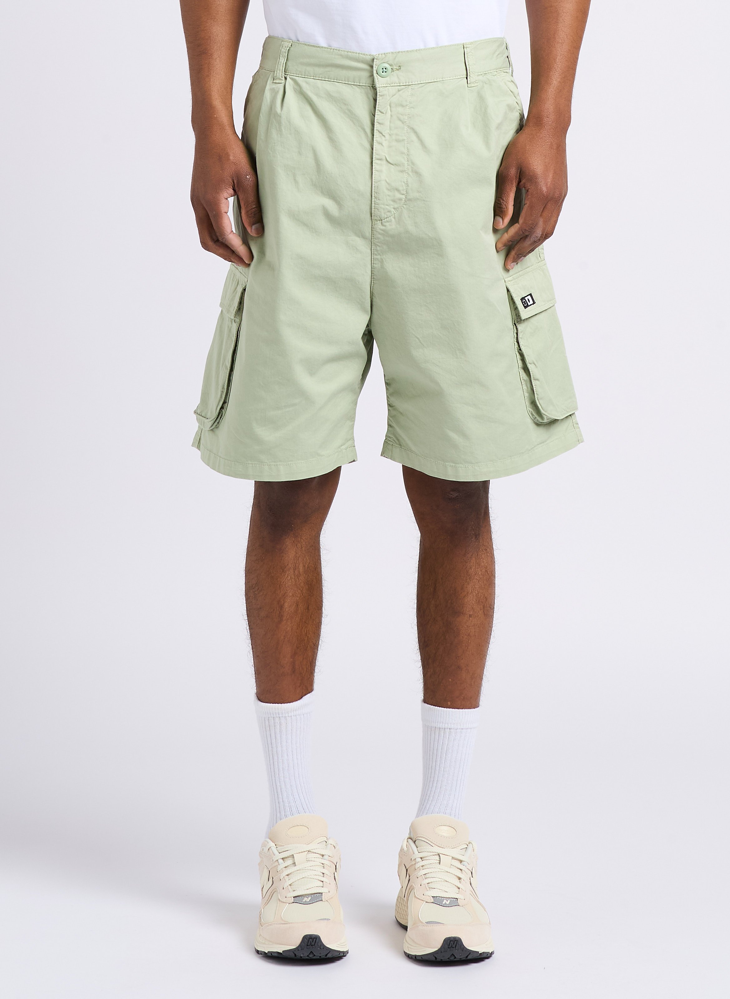 Korte cargobroek van katoenen keperstof EDWIN