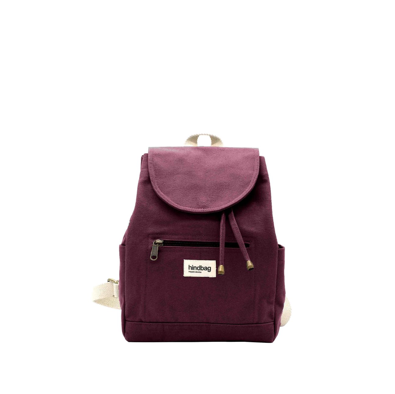 Cotton backpack HINDBAG Purple