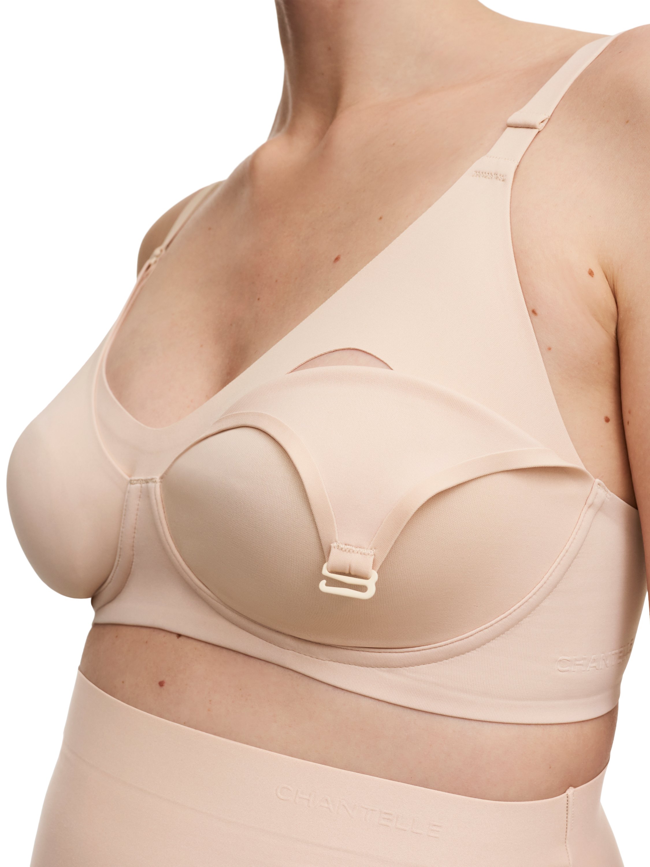 Non-wired nursing bra CHANTELLE Beige