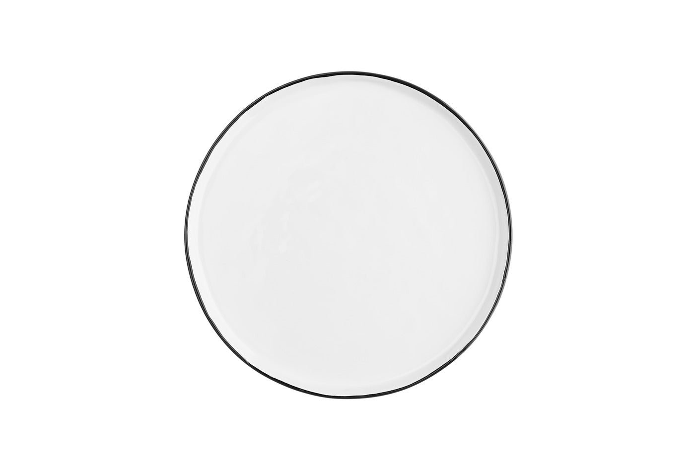 Pure plate ø21.5cm - 4 pieces - snow white BJORN White