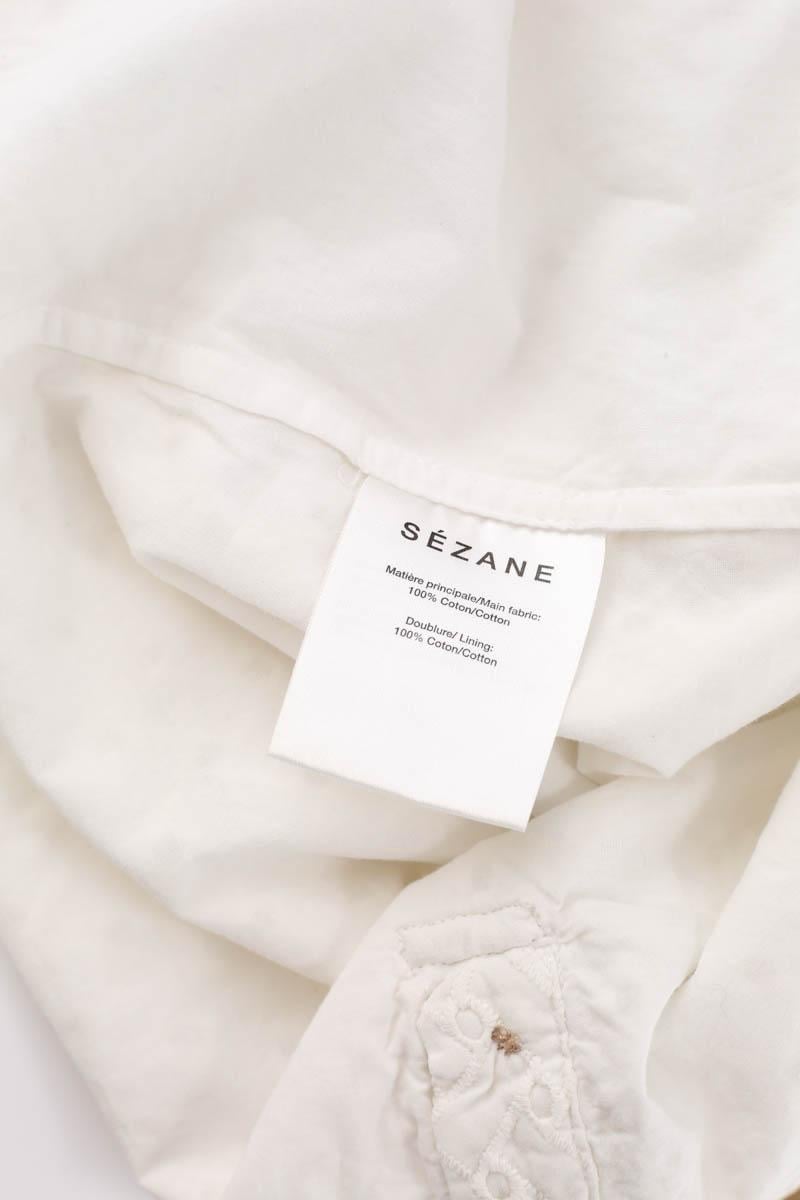 Sleeveless cotton top SEZANE - Seconde main White