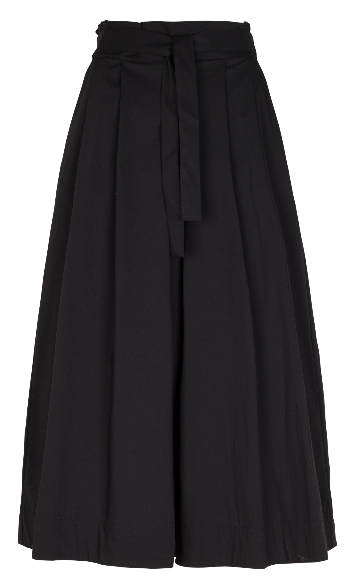 Wide-leg cotton blend pants LA FEE MARABOUTEE Black