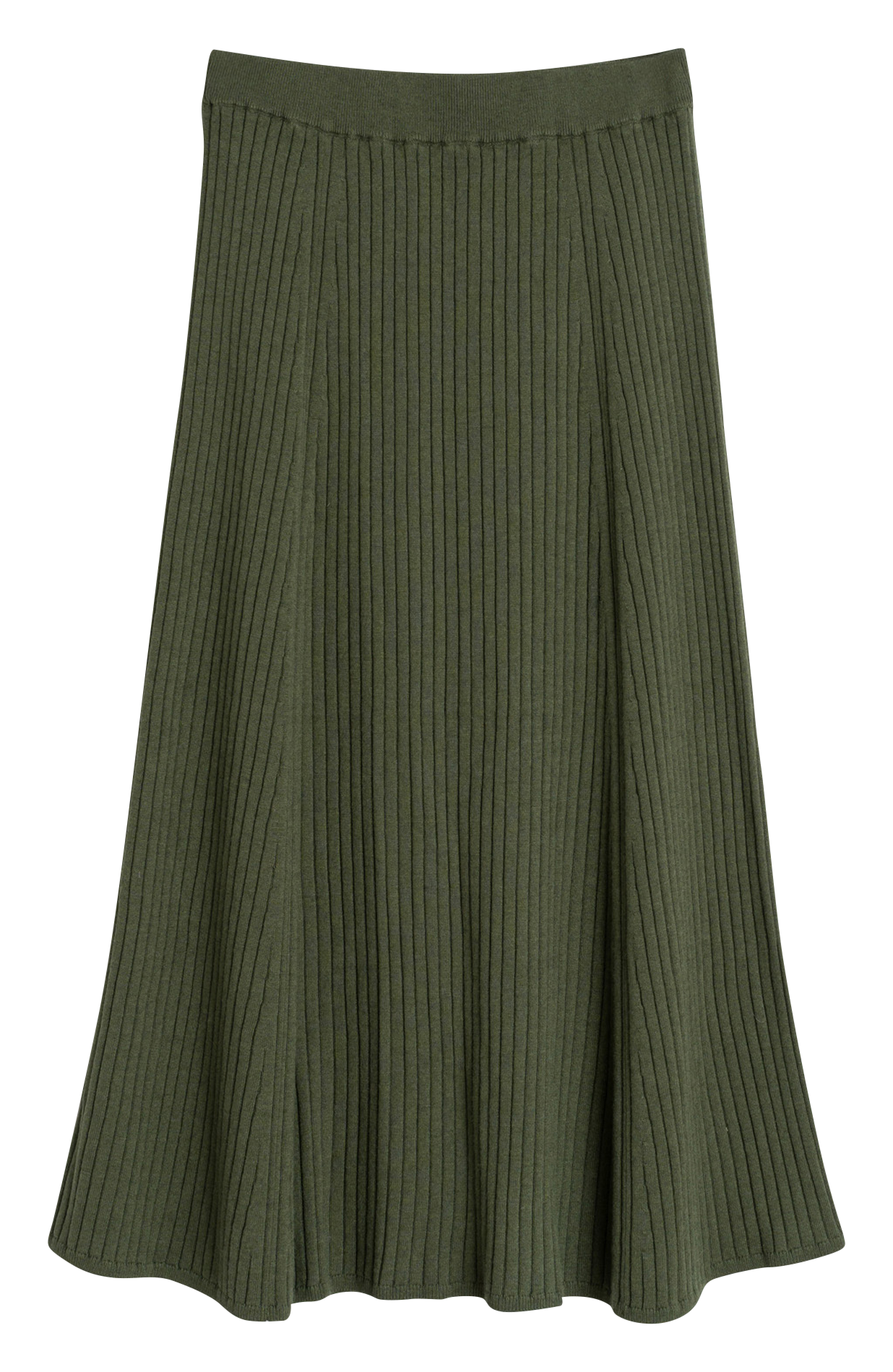 Long wool-blend skirt INDI & COLD Khaki