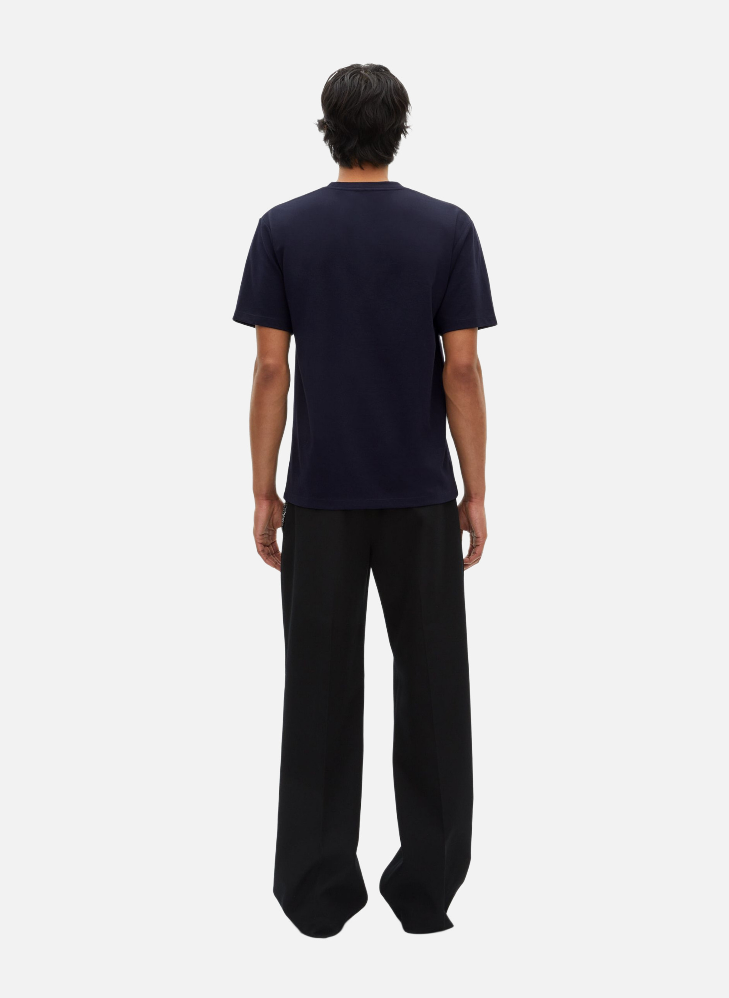 Solid straight T-shirt THE KOOPLES Blue