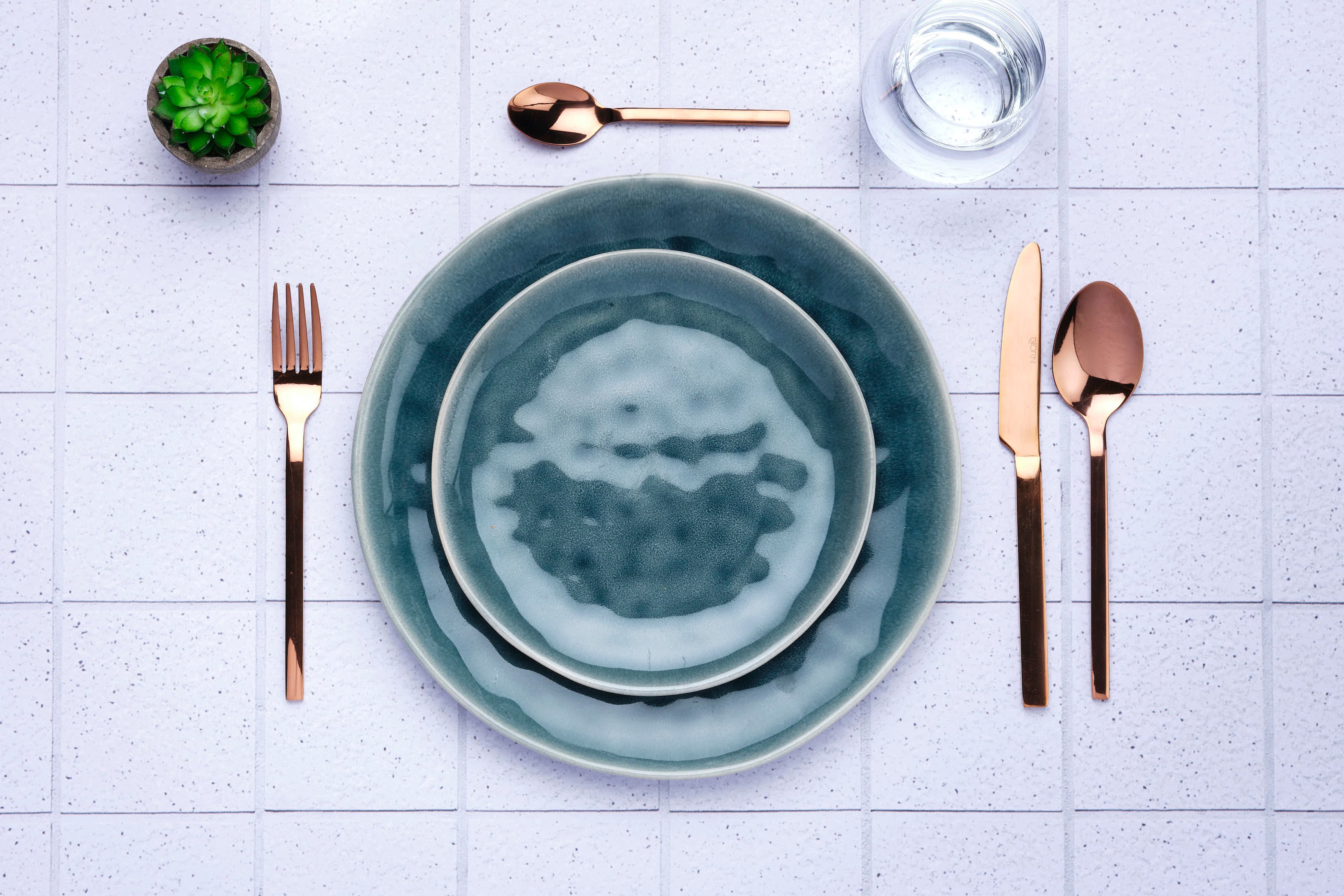 Set of 6 Emund teaspoons - copper BJORN Brown