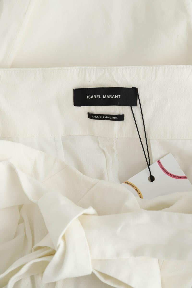 Cotton pants ISABEL MARANT - Seconde Main White