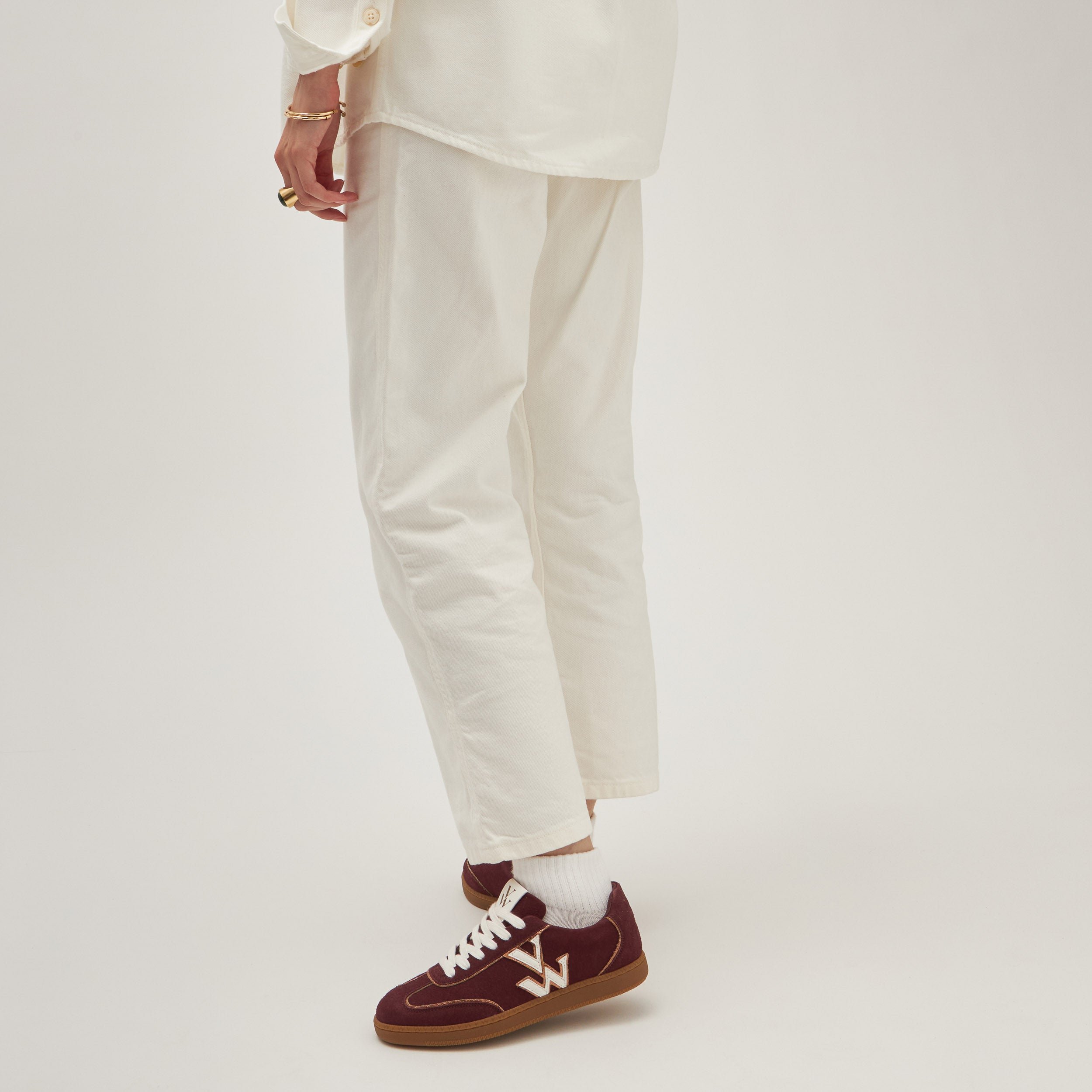 Baskets basses rétro à lacets VANESSA WU Rouge