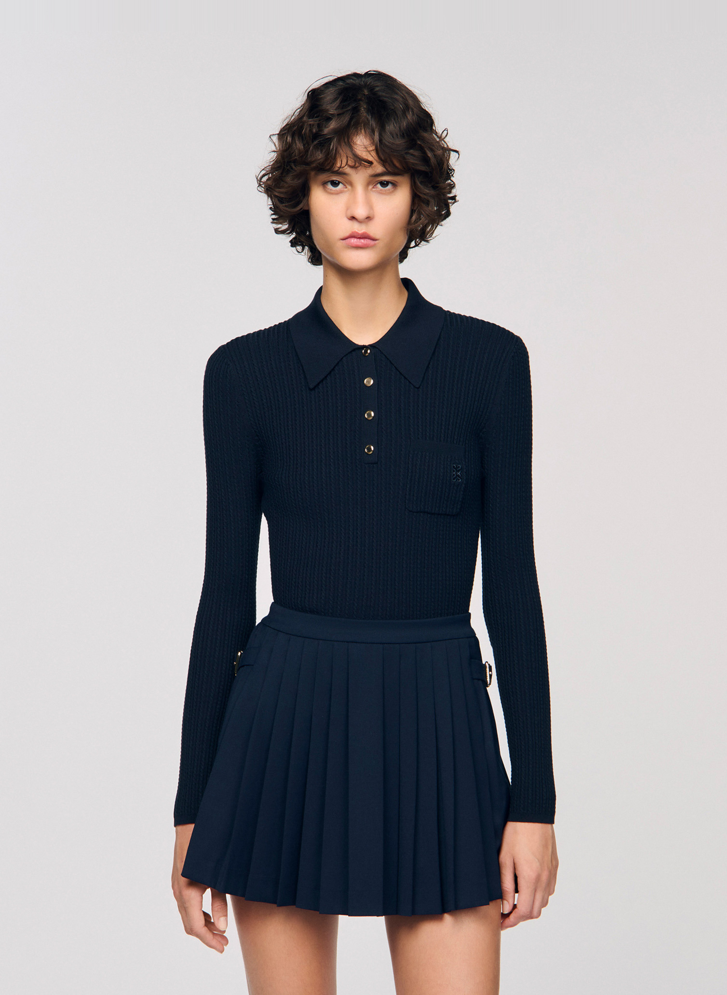 Klassieke trui SANDRO Blauw