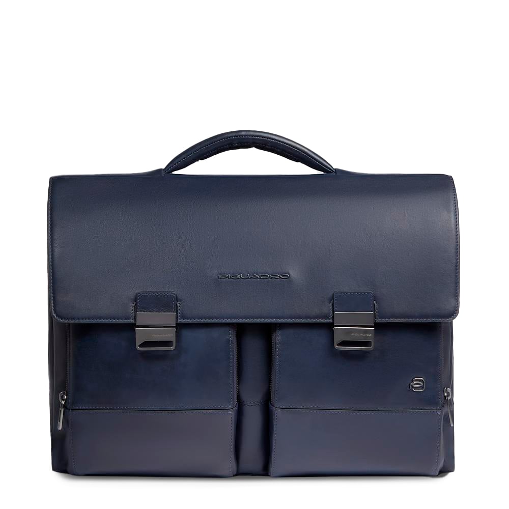 Bag with padded shockproof compartment for laptop and ipad® PIQUADRO Blue