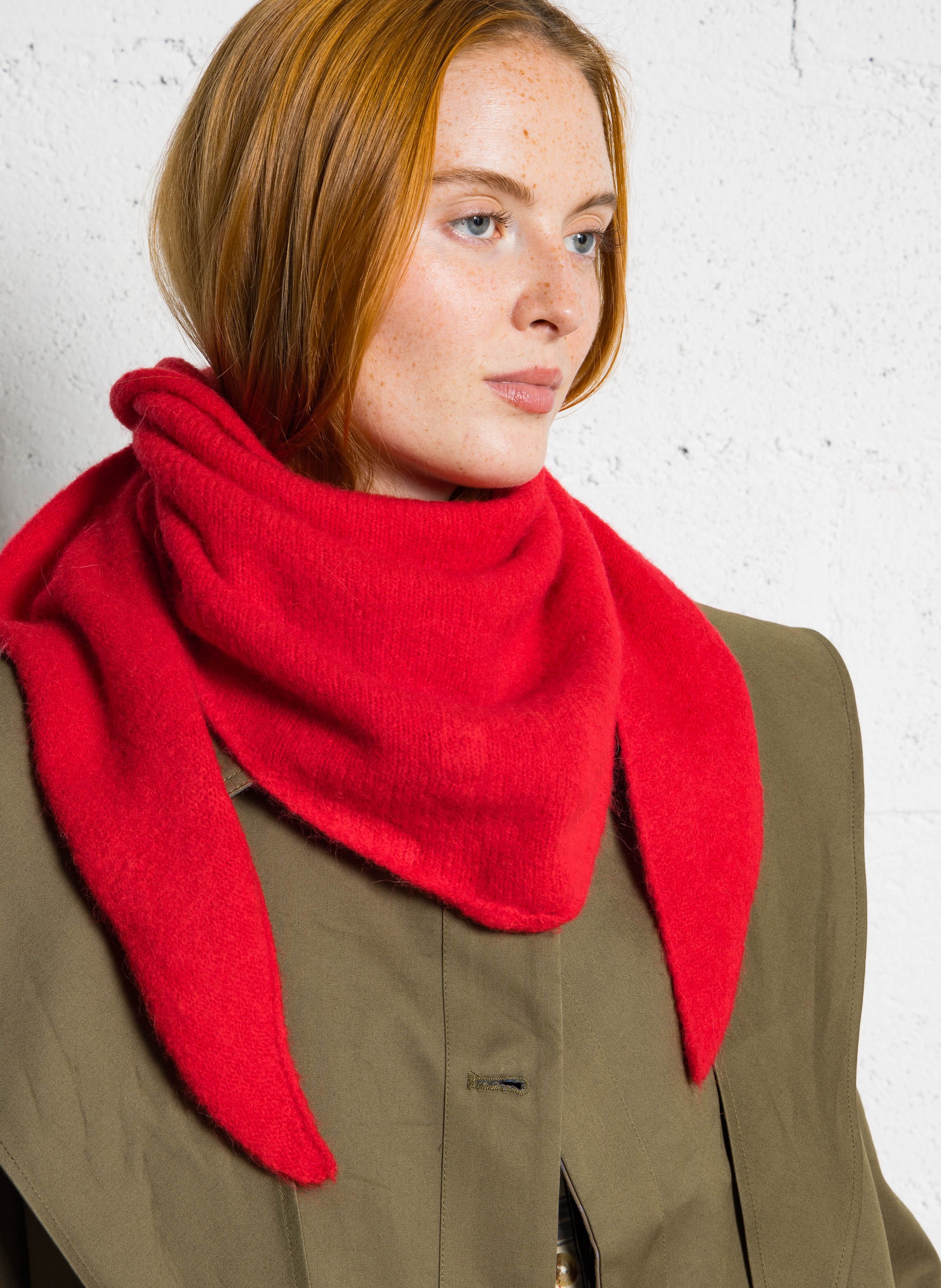 Wool and mohair scarf SUNCOO