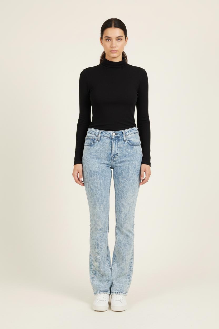 Cropped slim jeans with studs LEVI'S - Seconde main Blue