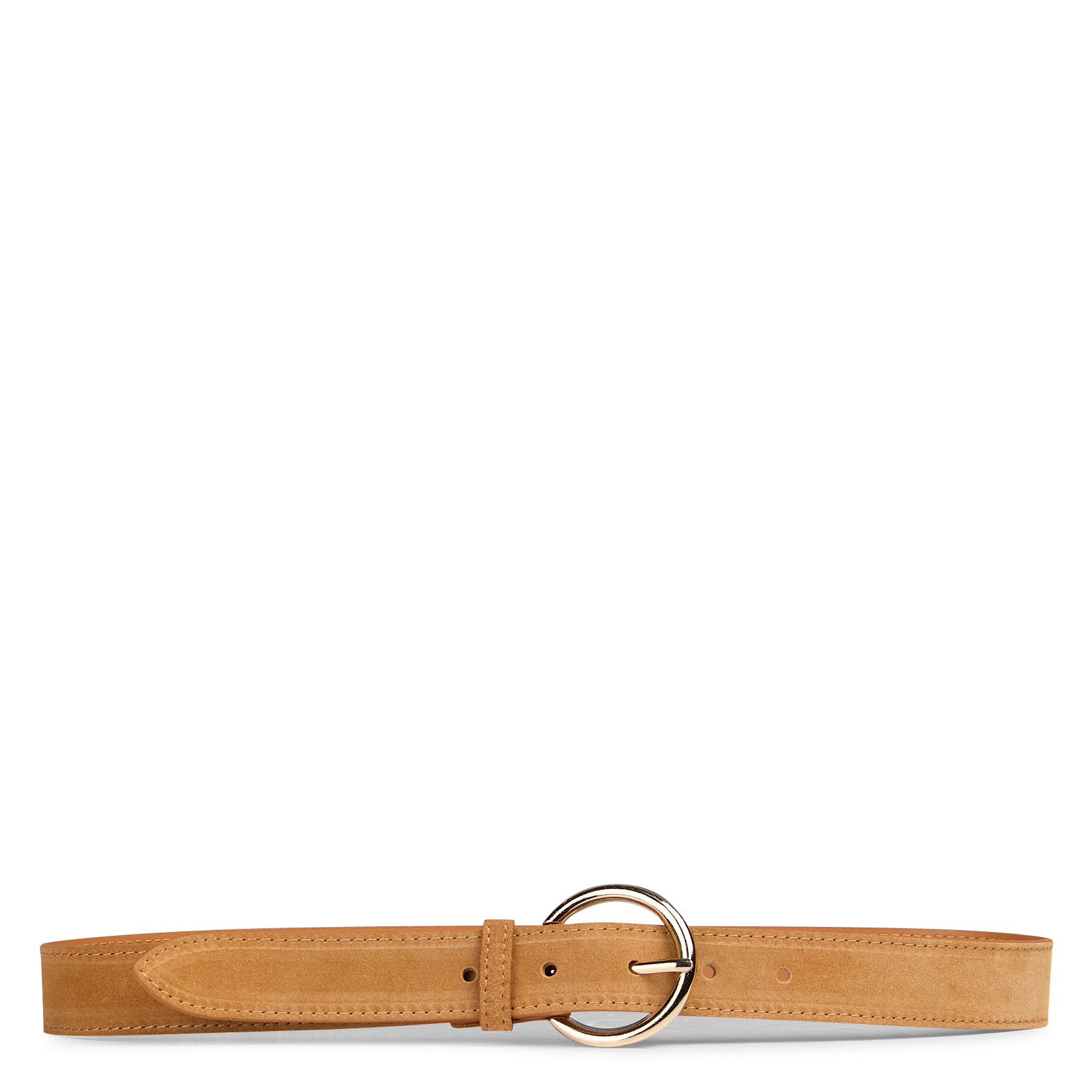 Ceinture en cuir velours LA PETITE ETOILE Marron