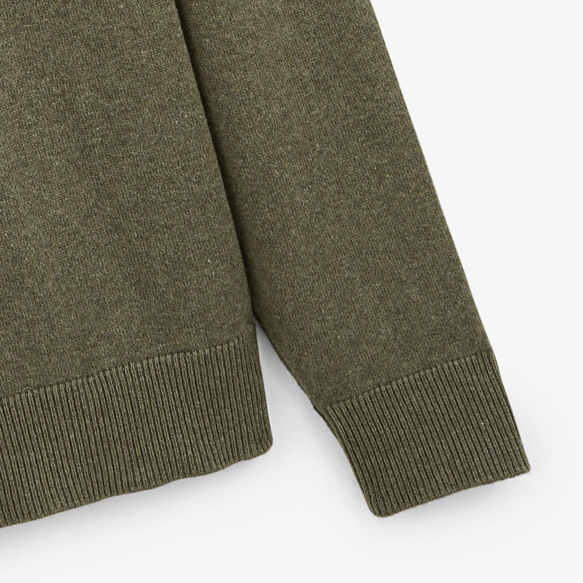 Sweater with plain round neckline SERGE BLANCO Khaki