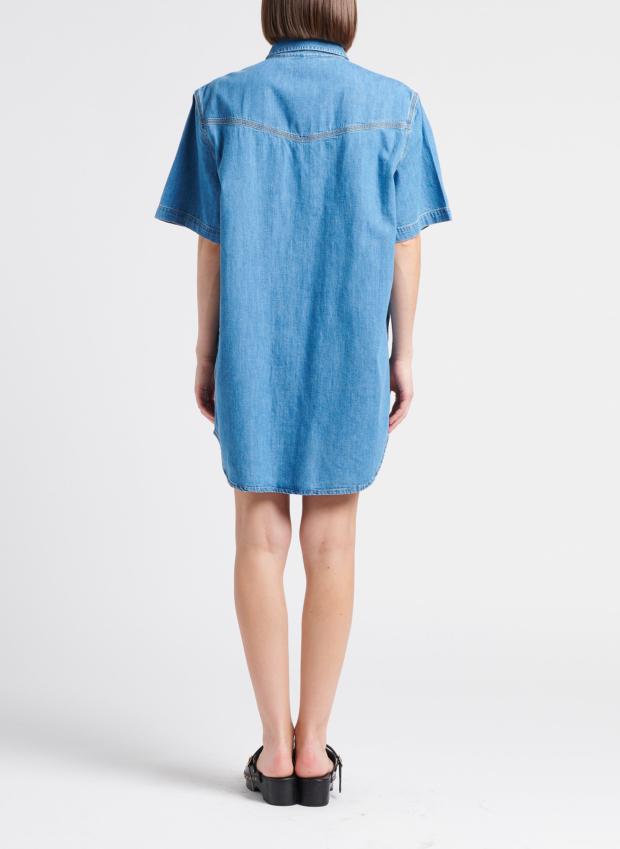 Sabots compensés en cuir ANCIENT GREEK SANDALS Noir