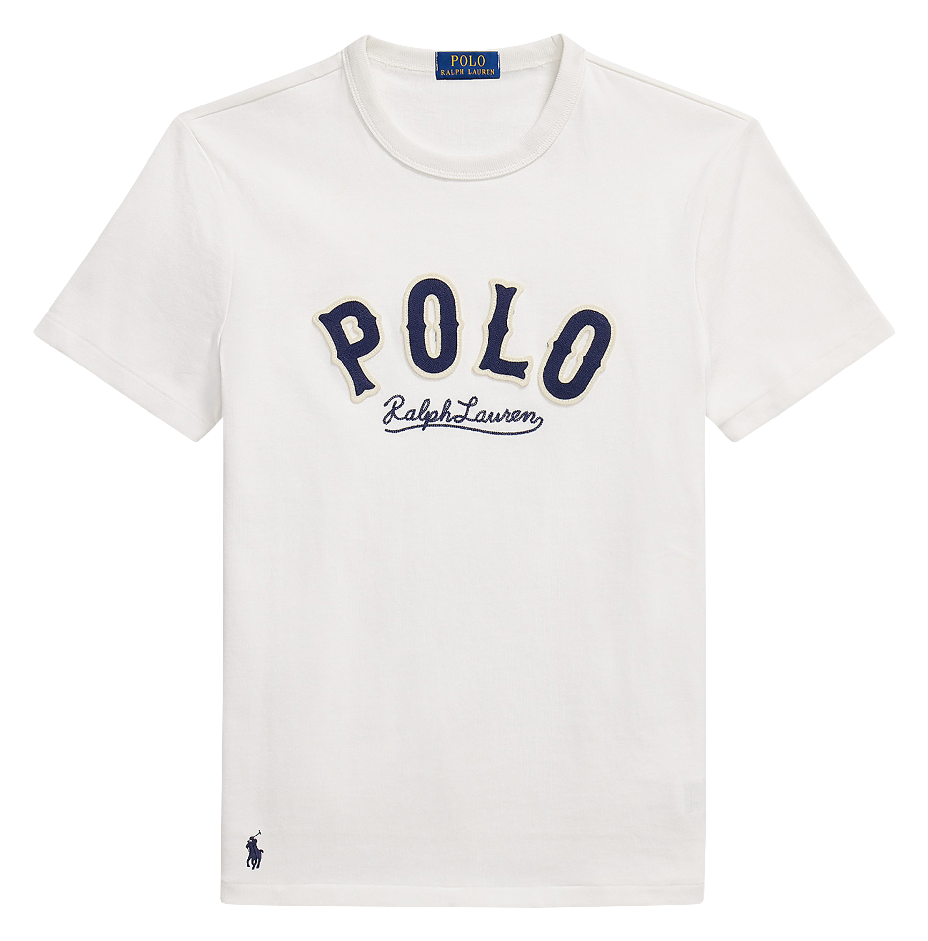 Gerades T-Shirt aus Baumwolle, bestickt POLO RALPH LAUREN