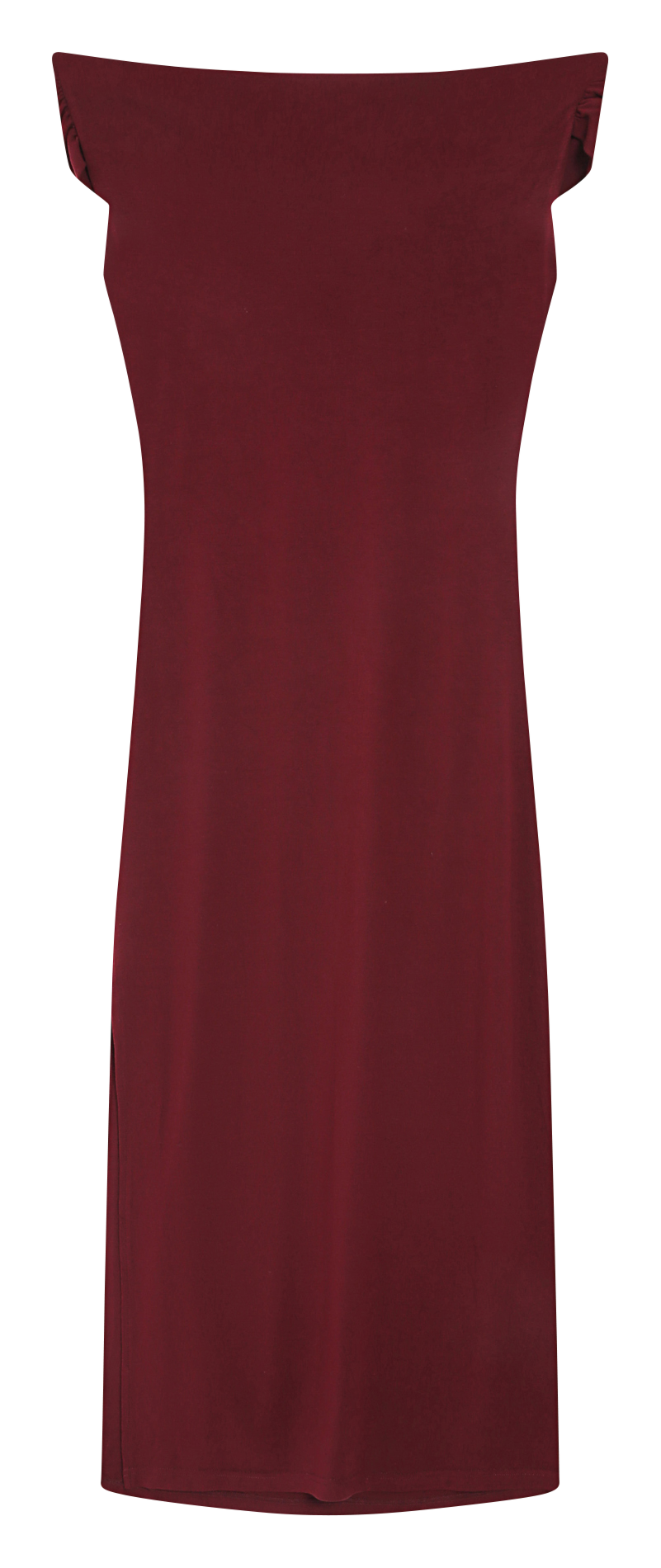 Robe longue col asymétrique GRACE ET MILA Rouge