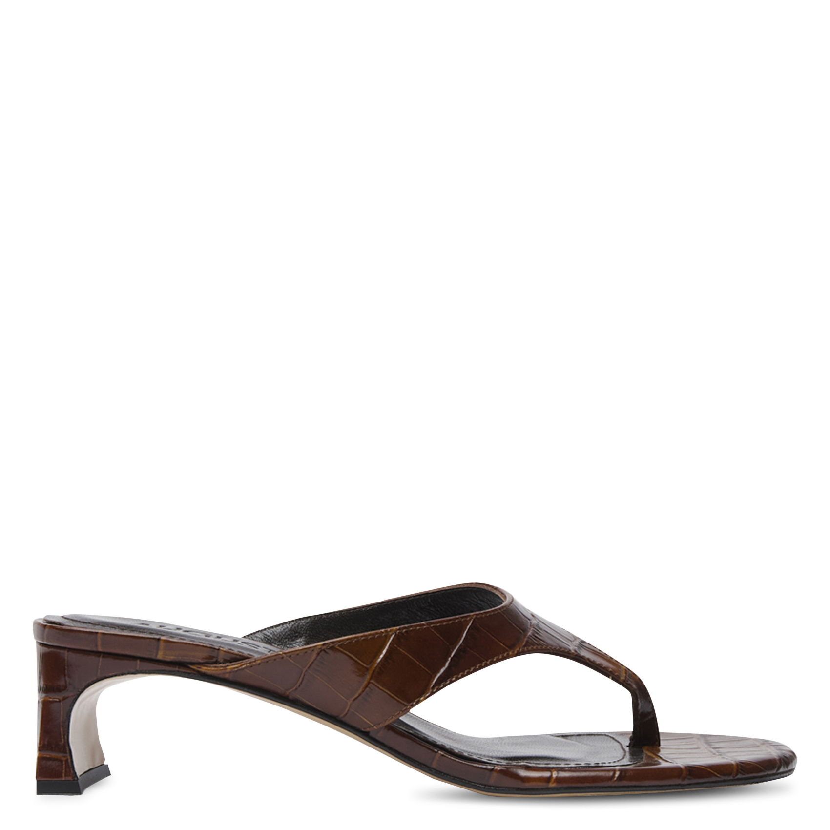 Sandales hautes en cuir AUGUSTA Marron