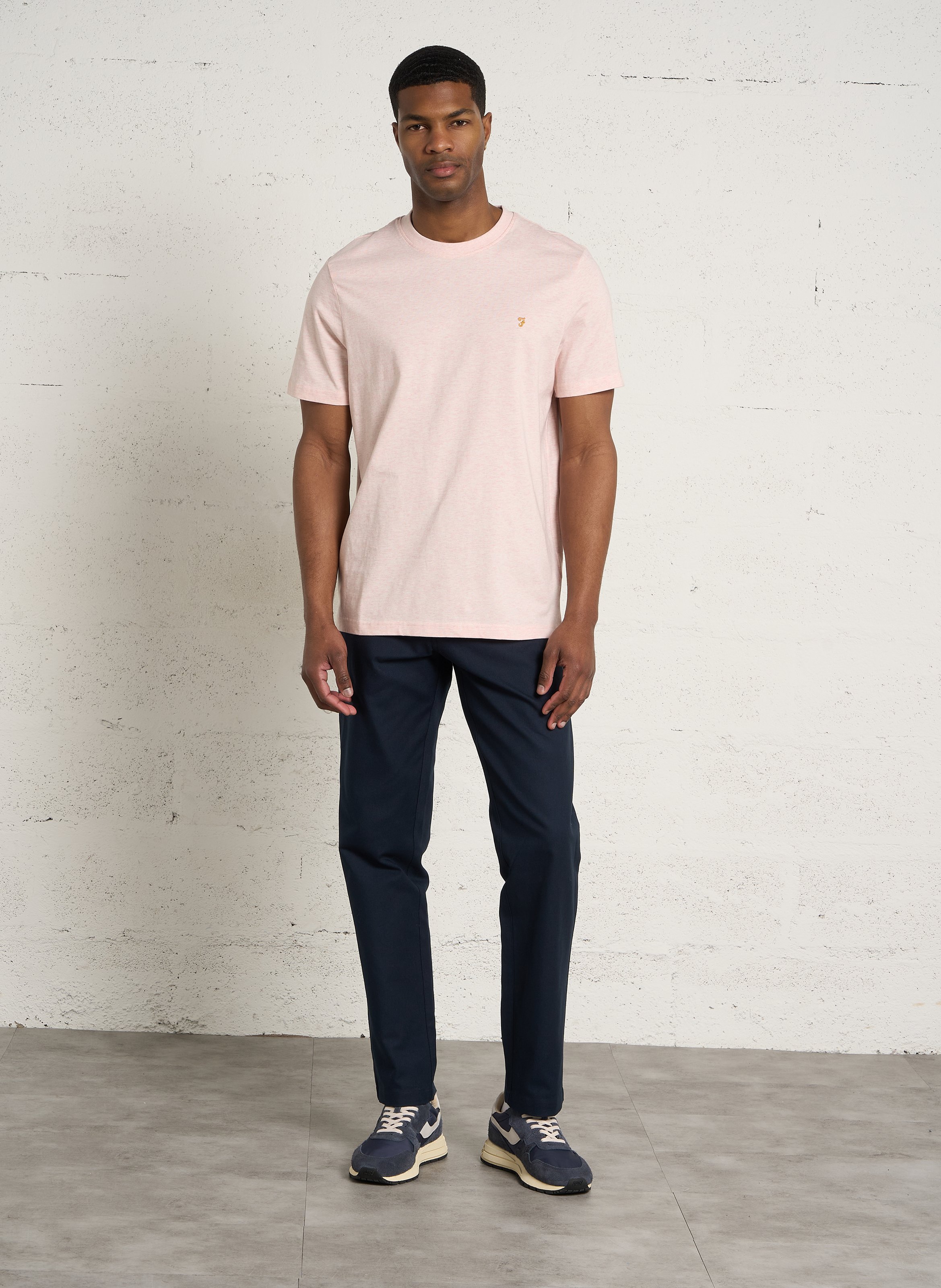 Tee-shirt col rond en coton bio FARAH Rose