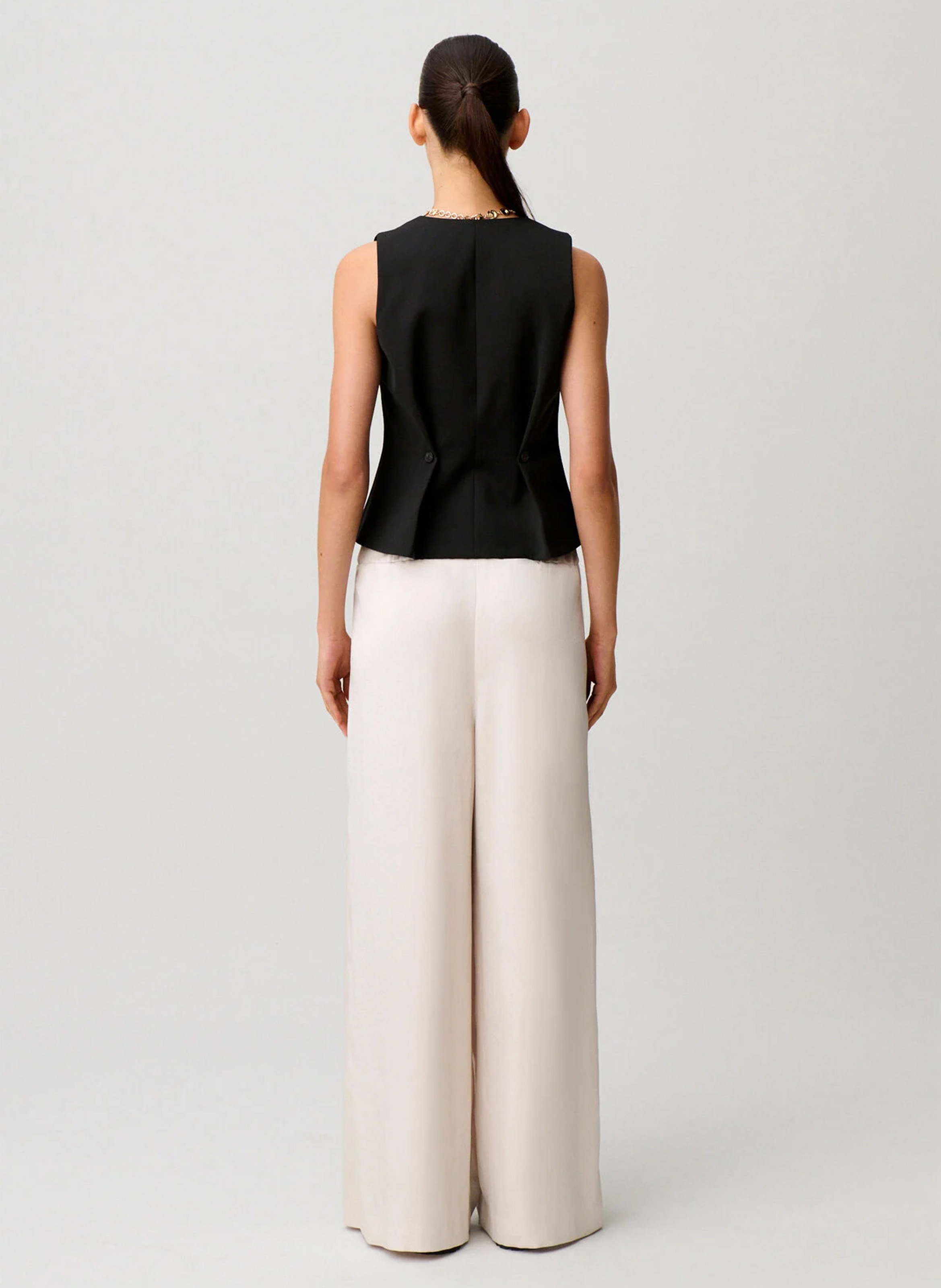 Pantalon large CLAUDIE PIERLOT Blanc