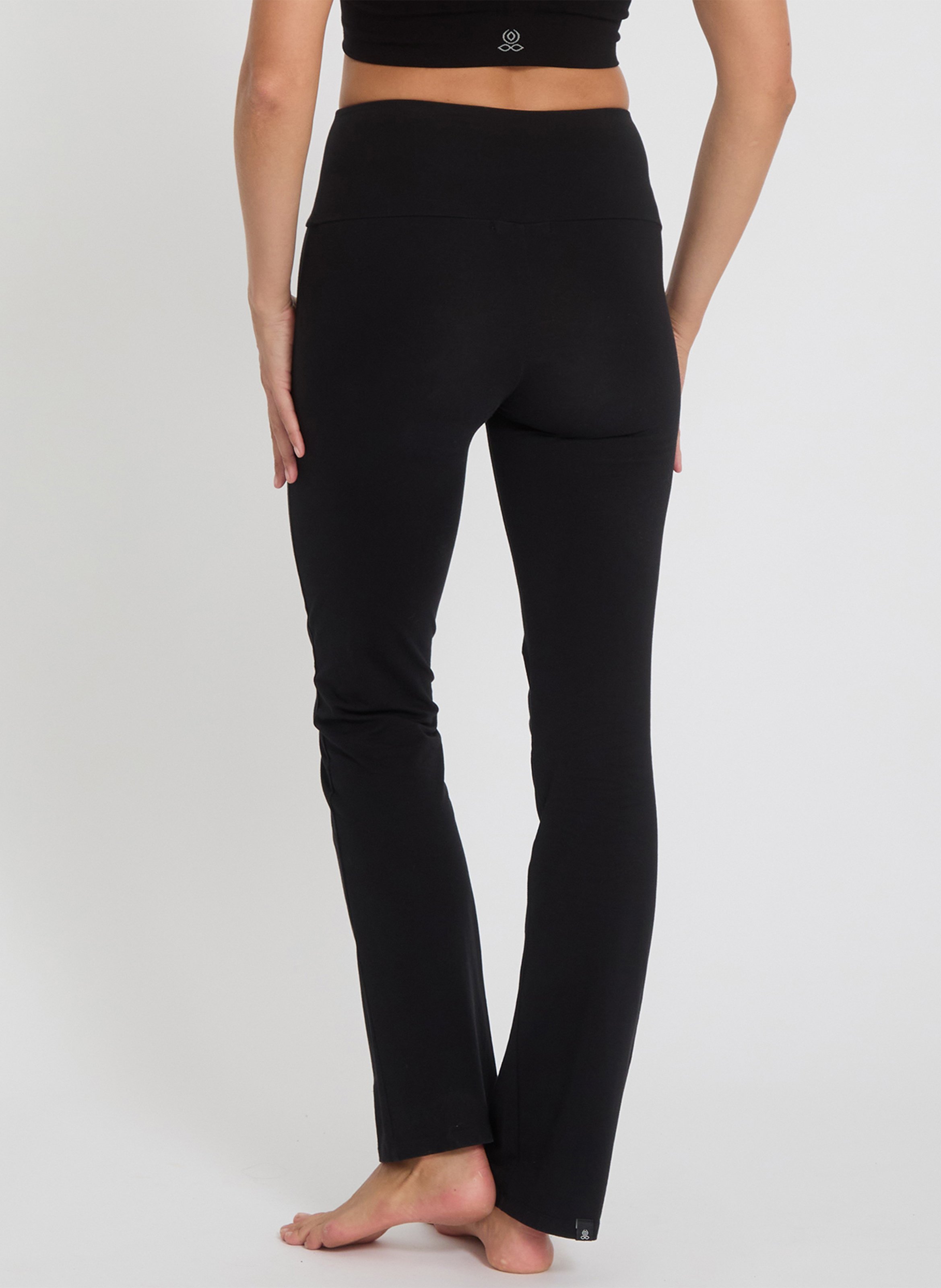 Legging uni taille haute élastiqué YOGA SEARCHER Noir