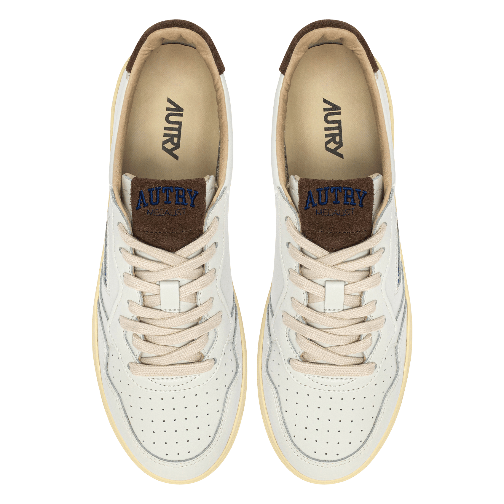 Niedrige Sneaker aus Leder-Mix | Braun AUTRY Herren