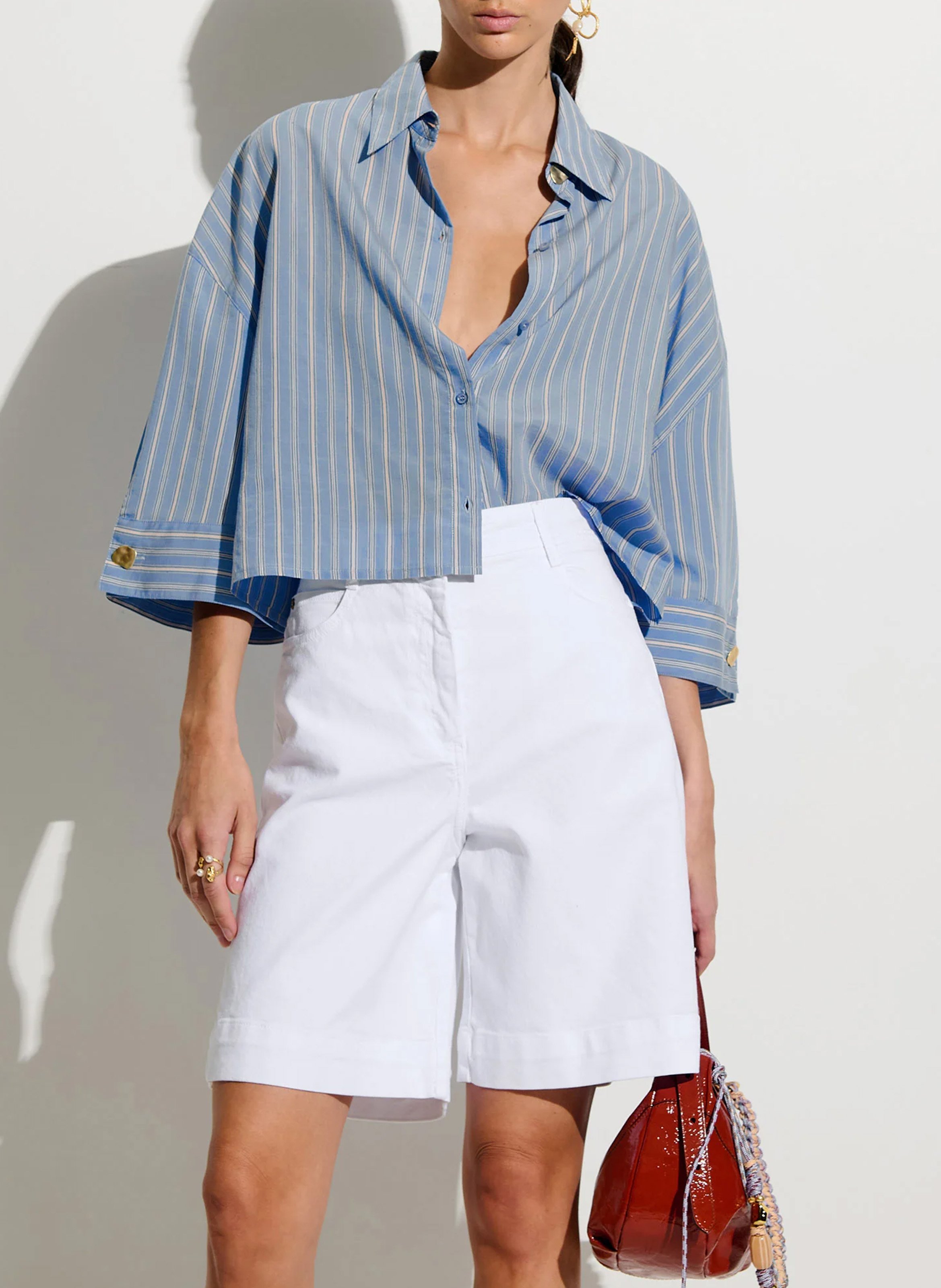 Chemise ample à rayures SESSUN Blauw