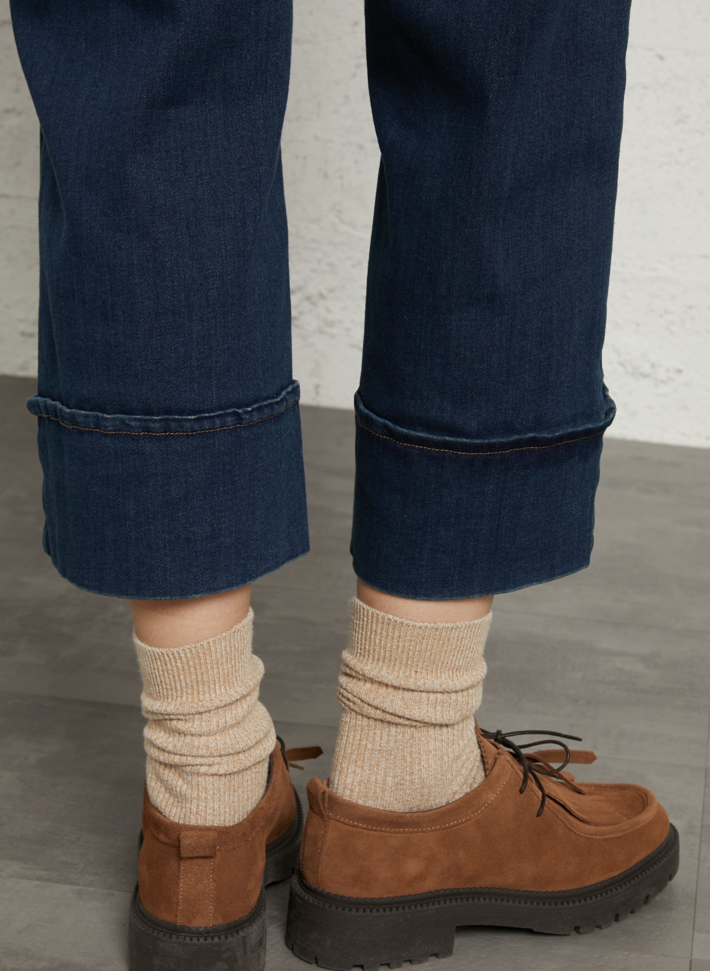 Jean flare en coton mélangé MAISON 123 Bleu
