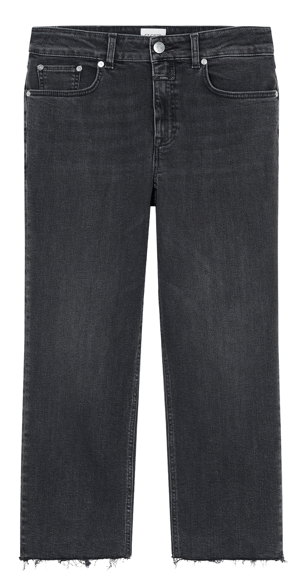 Jean cropped en coton mélangé CLOSED Gris