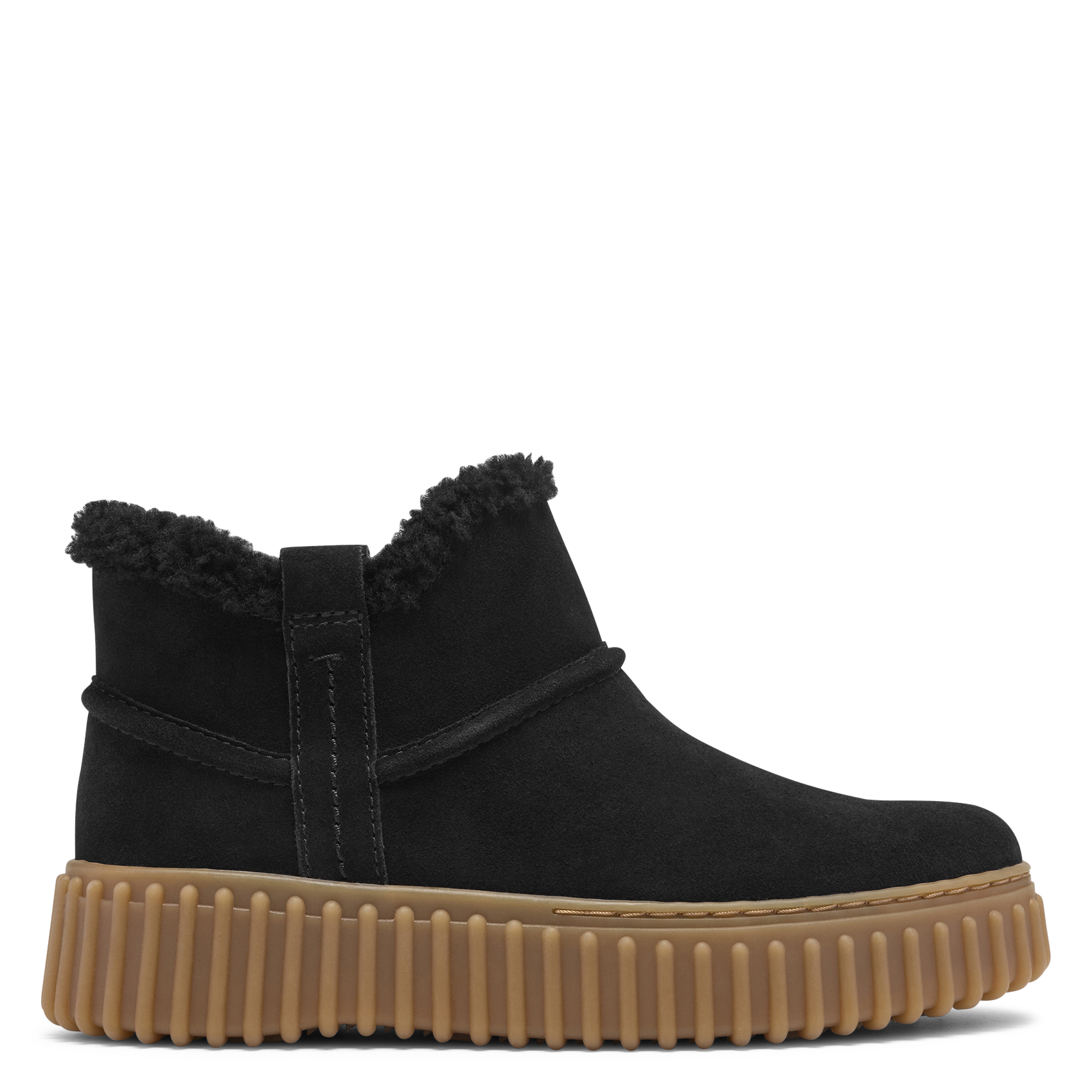 Leren enkellaarzen Classis II Short CLARKS Zwart