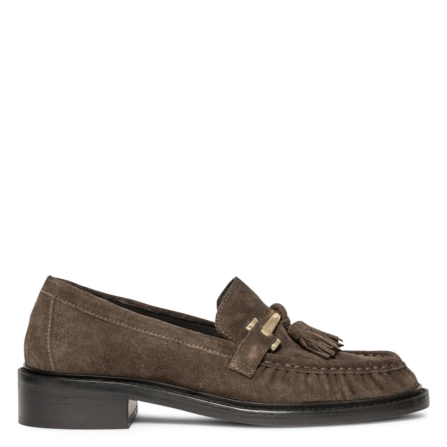 Leather loafers BOCAGE Green