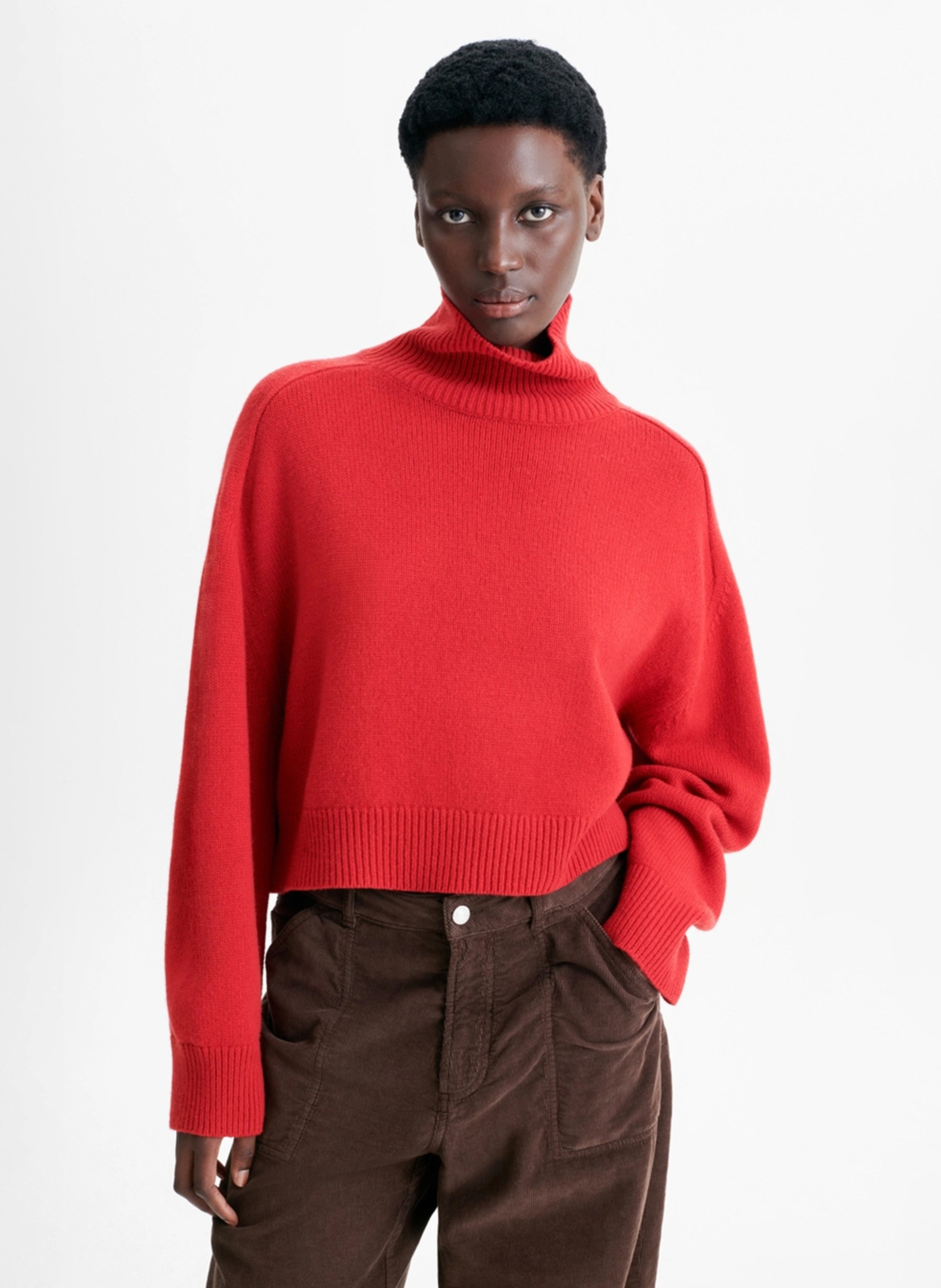 Cropped Rollkragenpullover aus Wolle und Yak-Wolle VANESSA BRUNO