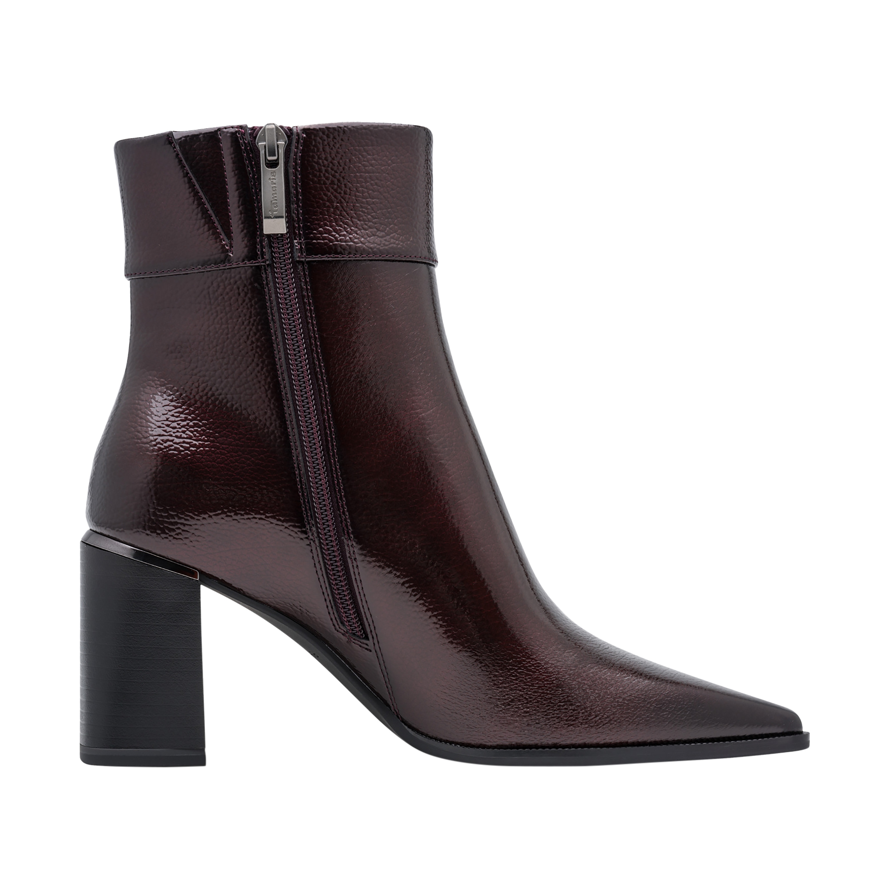 Zip-up ankle boot TAMARIS Red