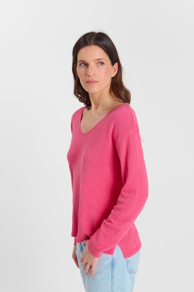 V-neck sweater LE TEMPS DES CERISES Pink
