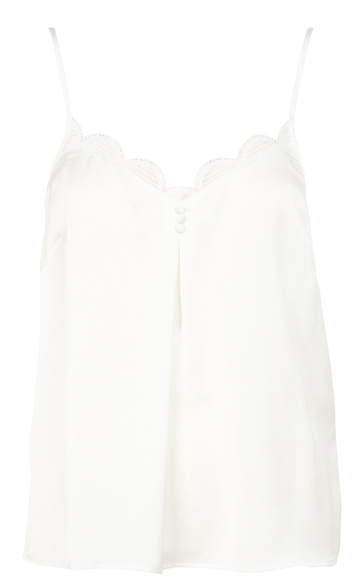 Kanten topje met V-hals ONE STEP Wit