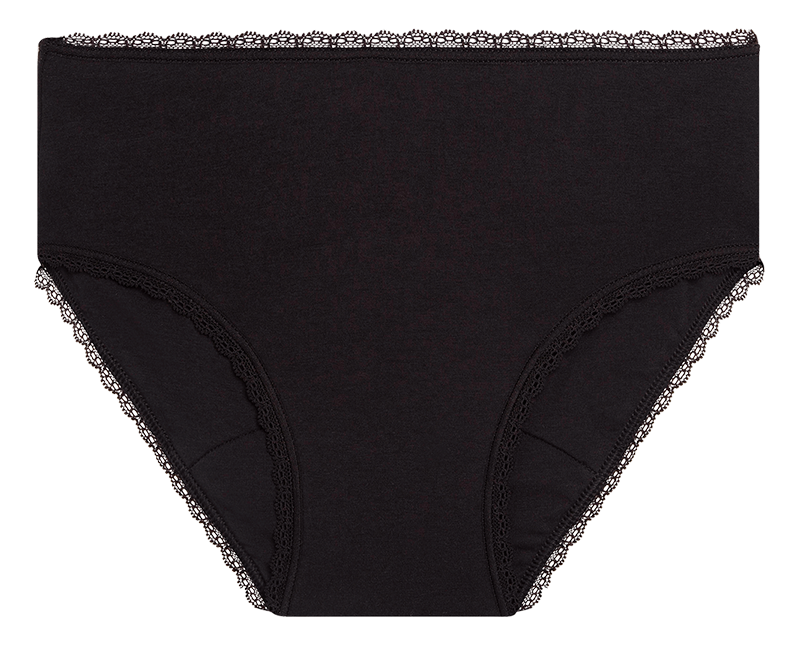 Culotte menstruelle flux abondant Noir